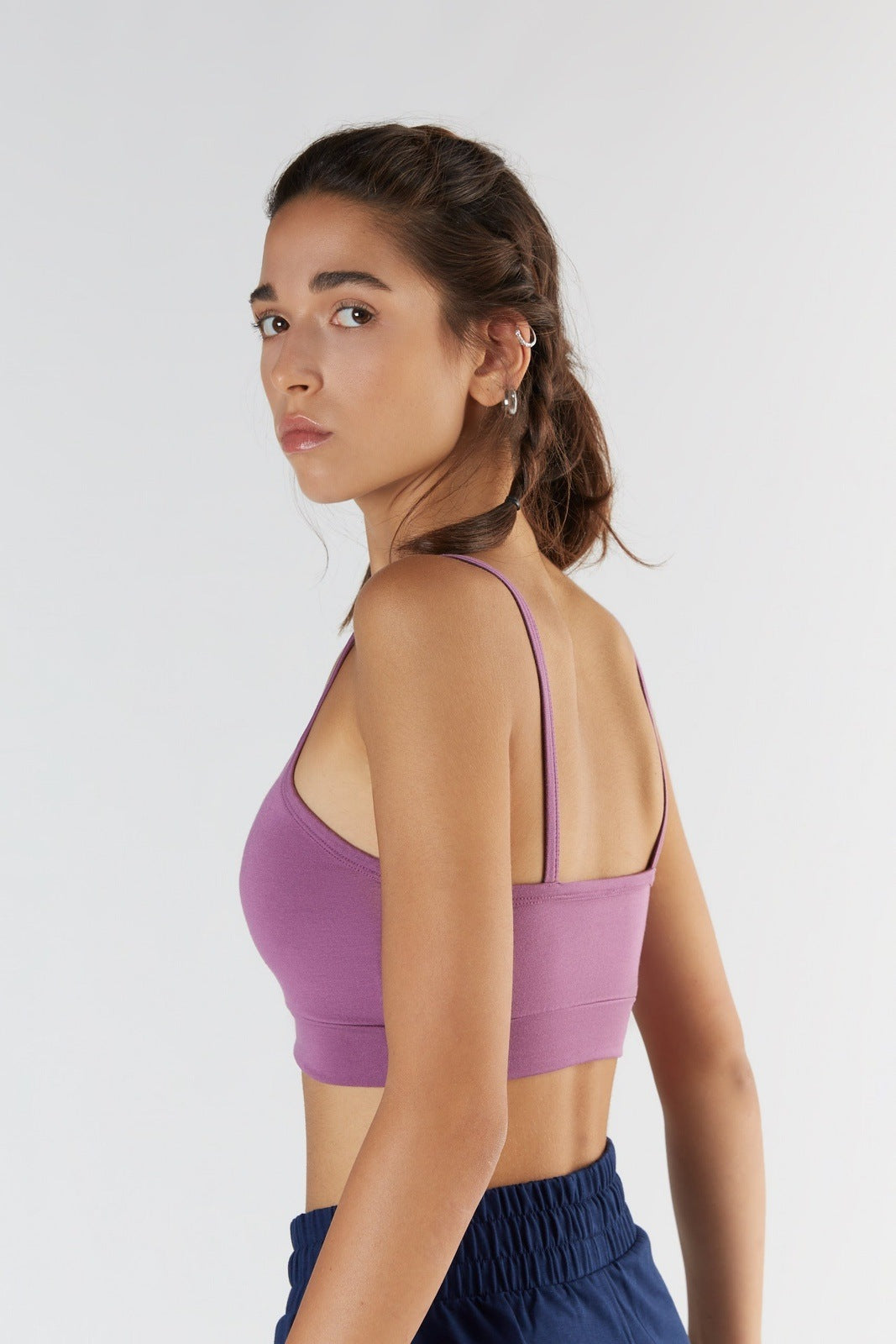 T1201-16 | TENCEL™ Active Damen Bra Top - Purple Nitro