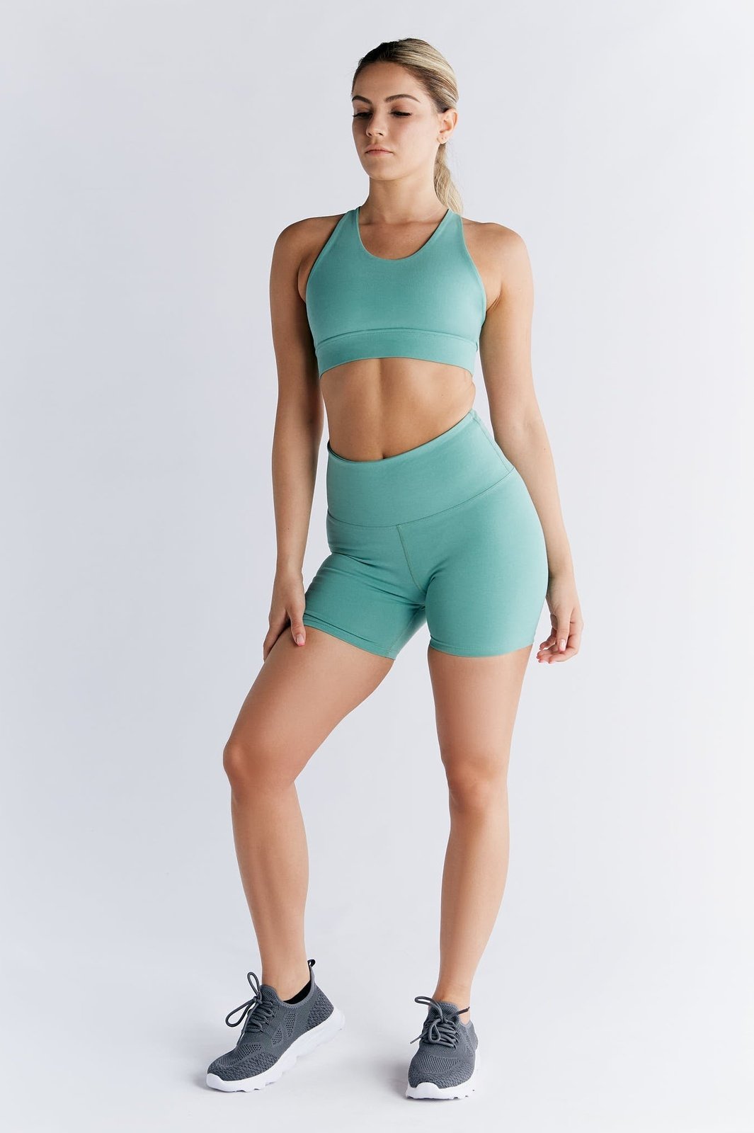 T1202-30 | Damen Yoga Top recycelt - Malachite Green