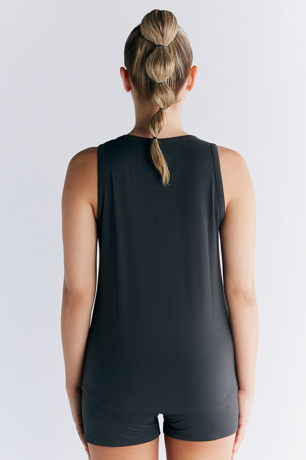 T1214-24 | TENCEL™ Active Yoga Top - Pirate Black
