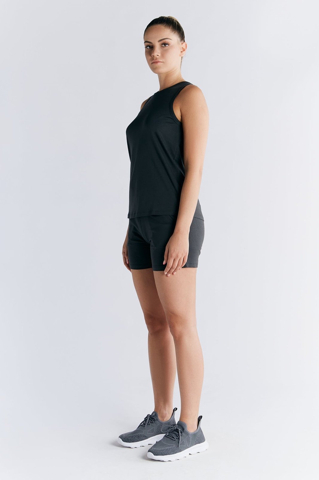 T1214-24 | TENCEL™ Active Yoga Top - Pirate Black