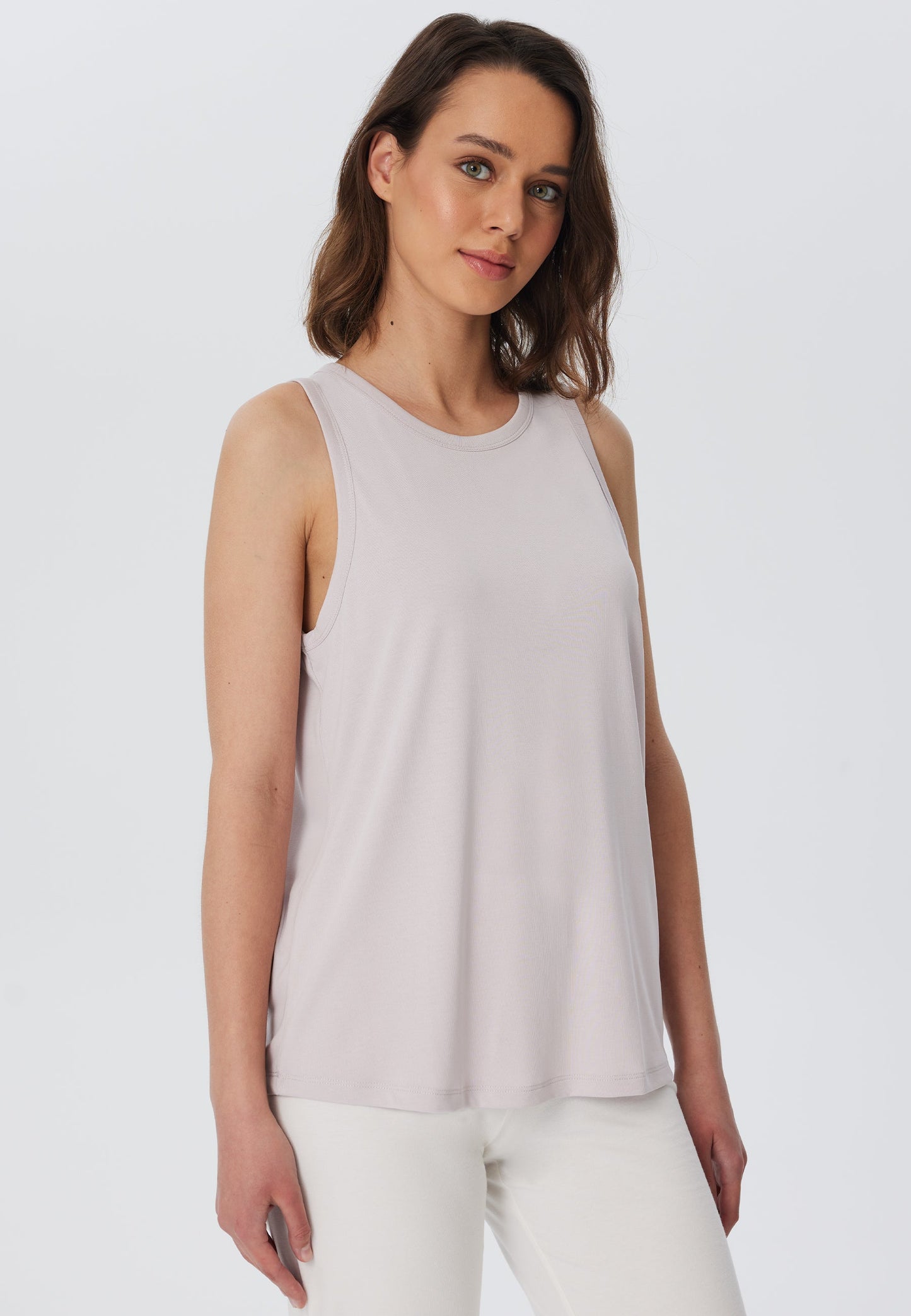 T1214-25 | TENCEL™ Active Yoga Top- Lilac Marble