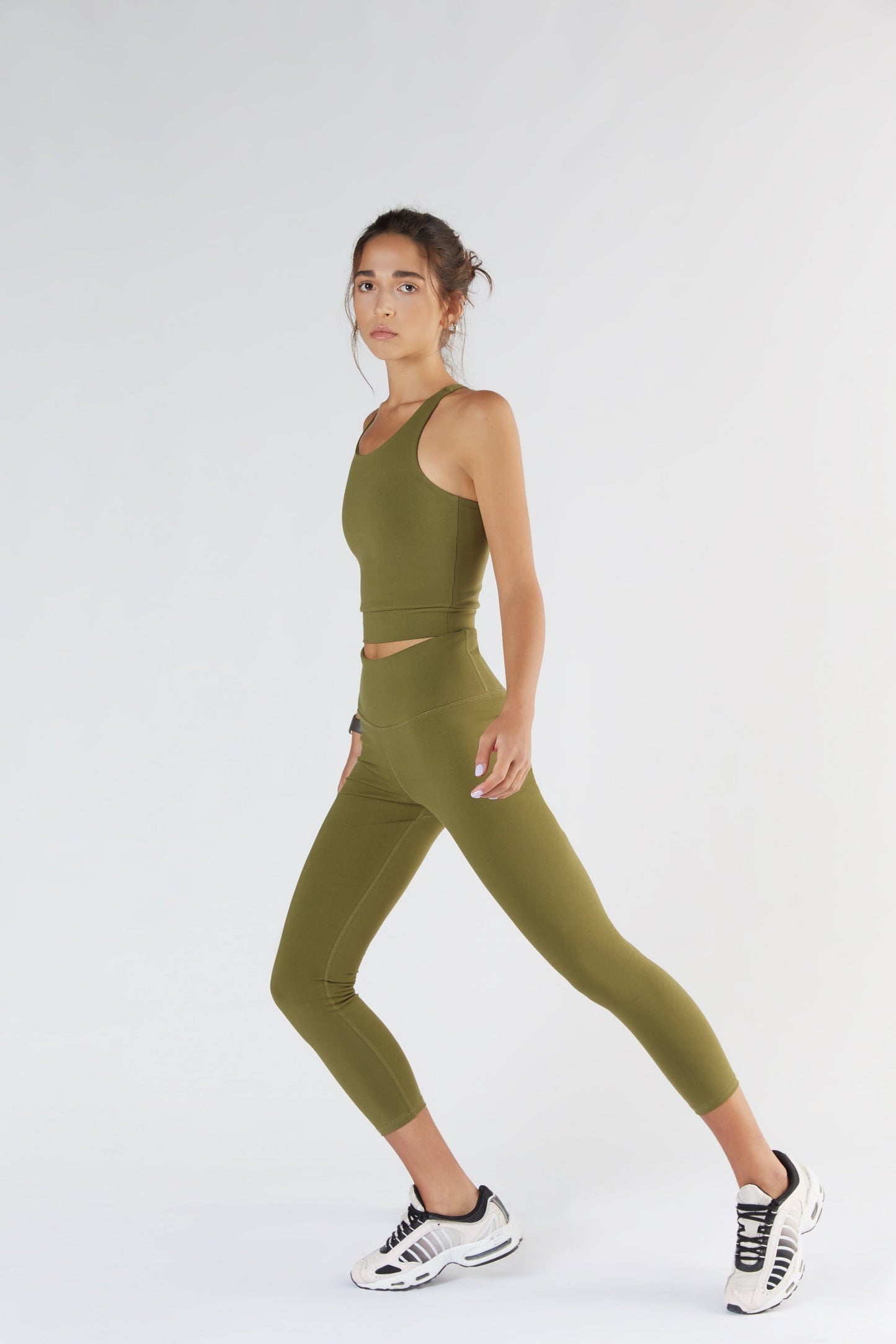T1310-13 | Damen 7/8 Leggings recycelt - Olive