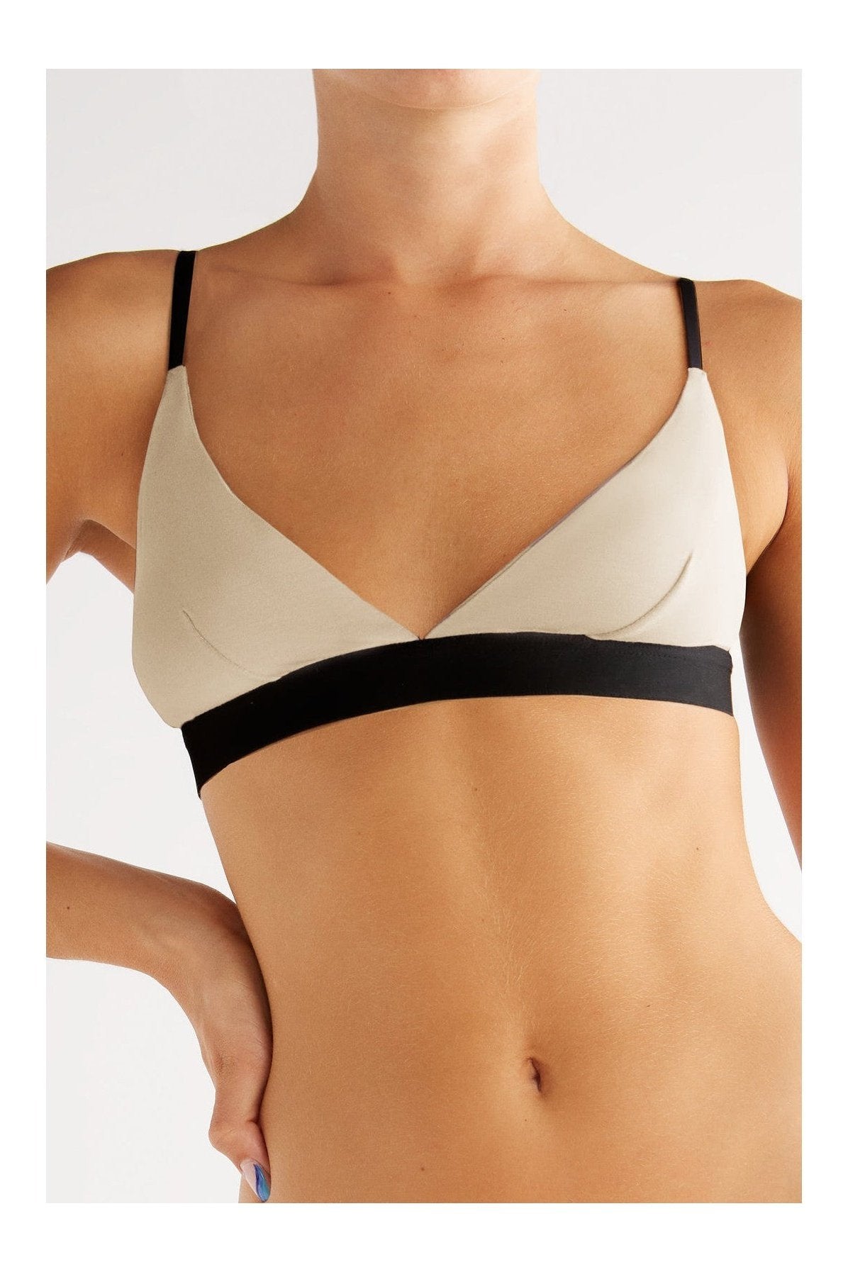 T1500-23 | TENCEL™ Active Damen Bralette - Abbey Stone