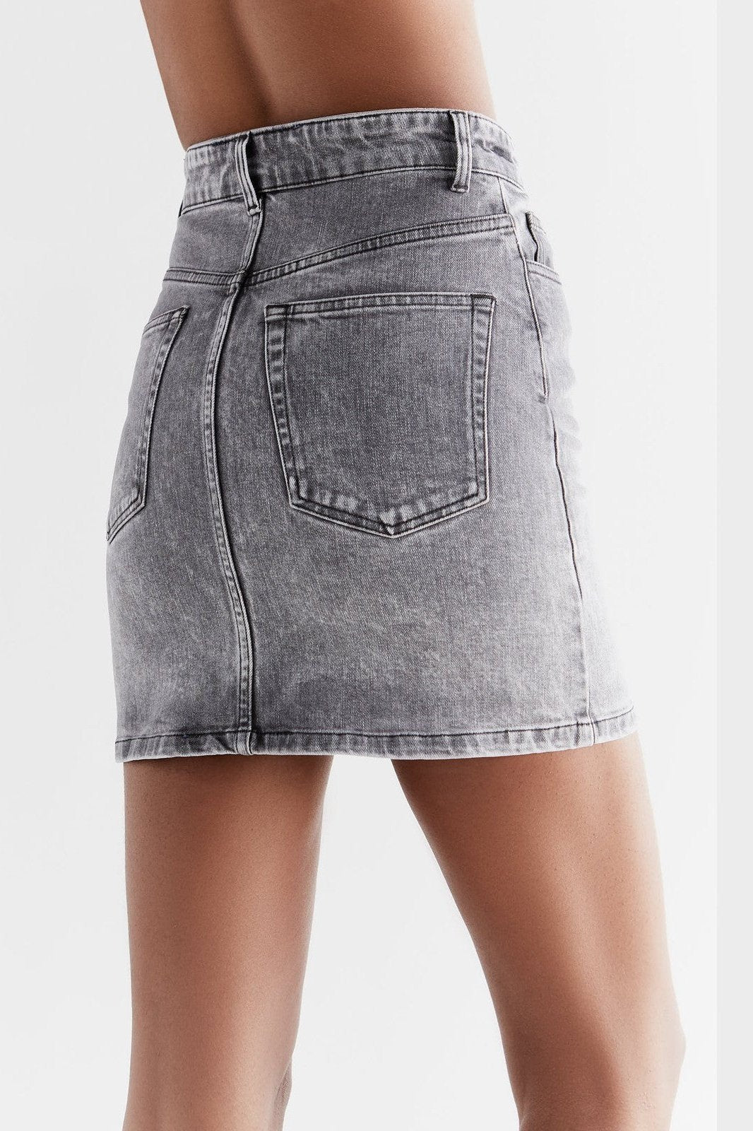 WA2010-163 | Damen Denim-Rock - Iron Gray