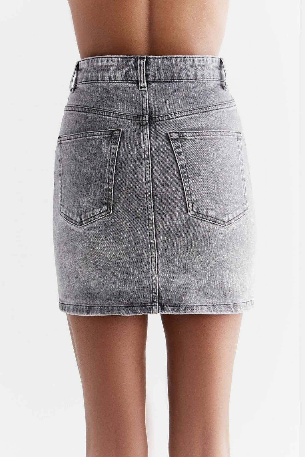 WA2010-163 | Damen Denim-Rock - Iron Gray