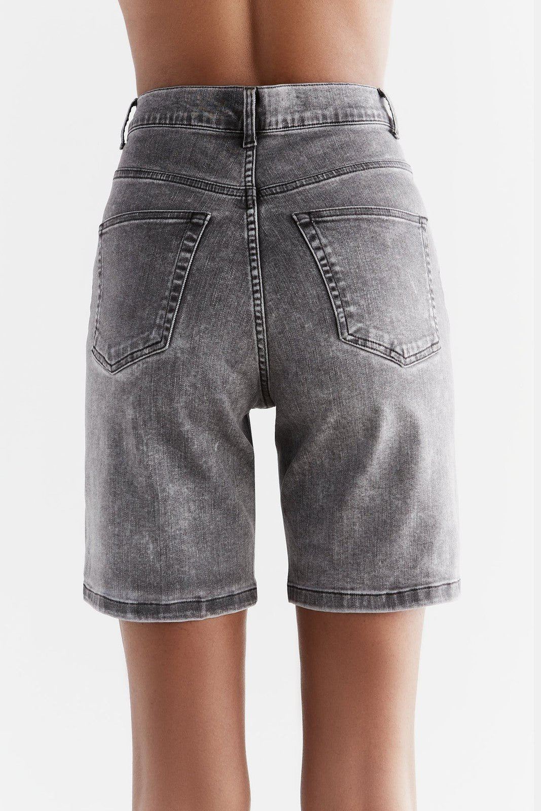 WA3015-163 | Damen Denim Shorts - Iron Gray