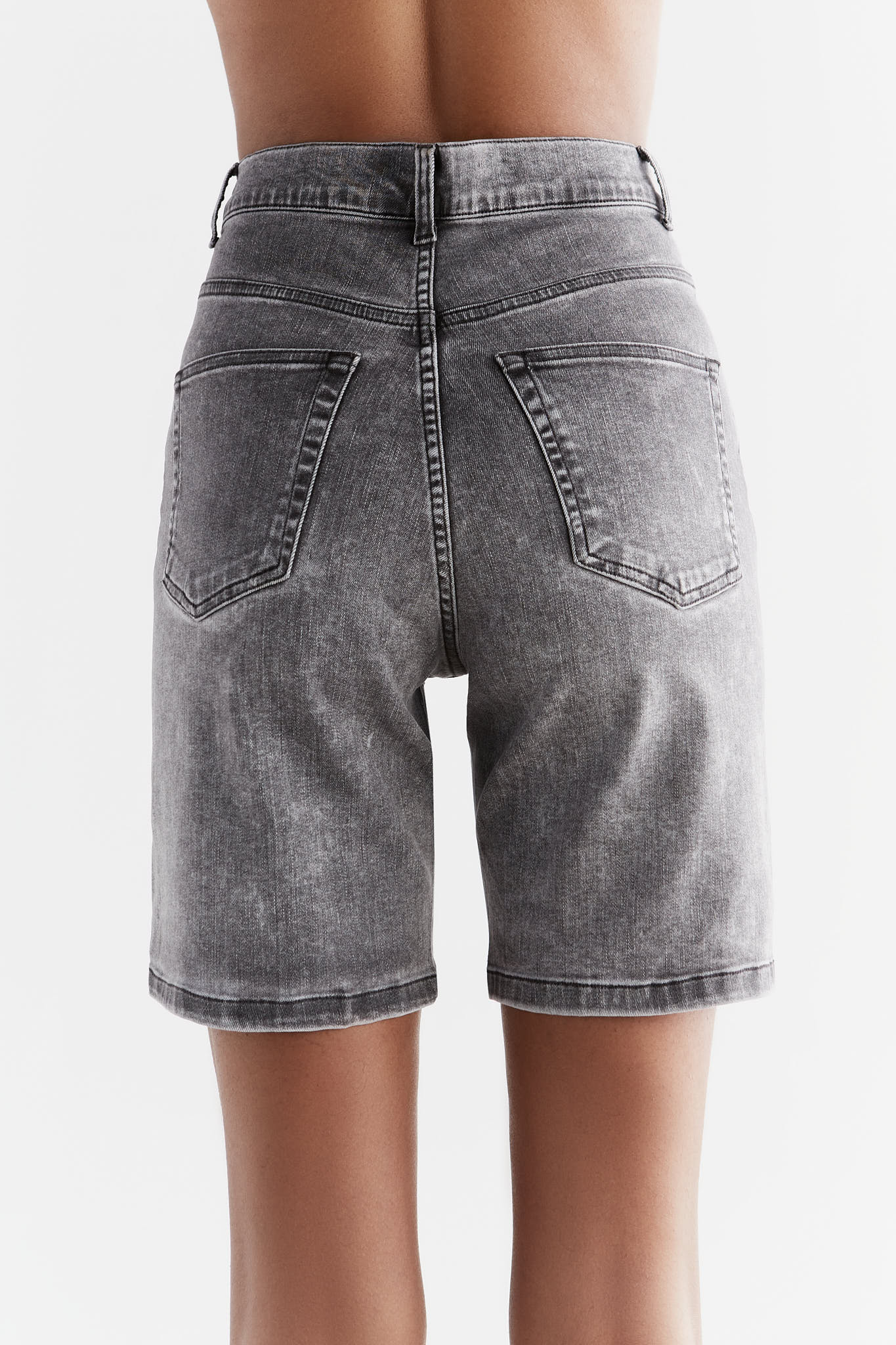 WA3015-163 | Damen Denim Shorts - Iron Gray