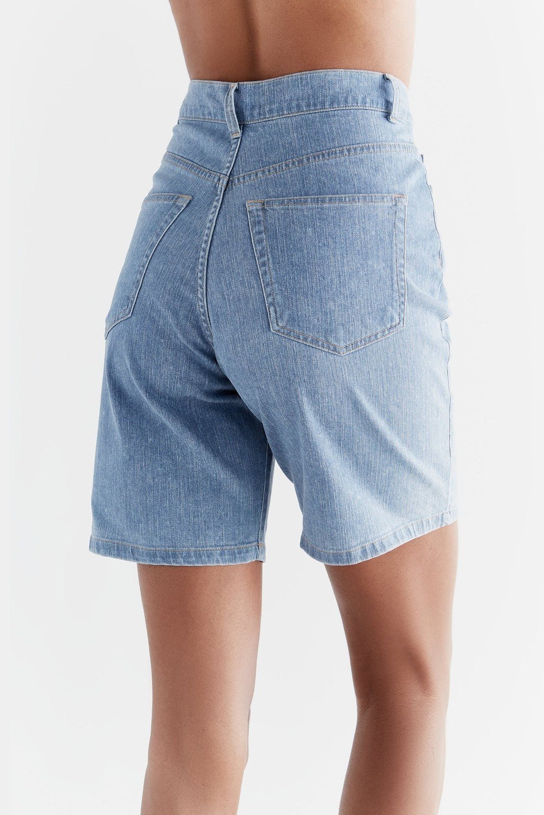 WA3020-352 | Damen Denim Shorts - Light Slate Blue