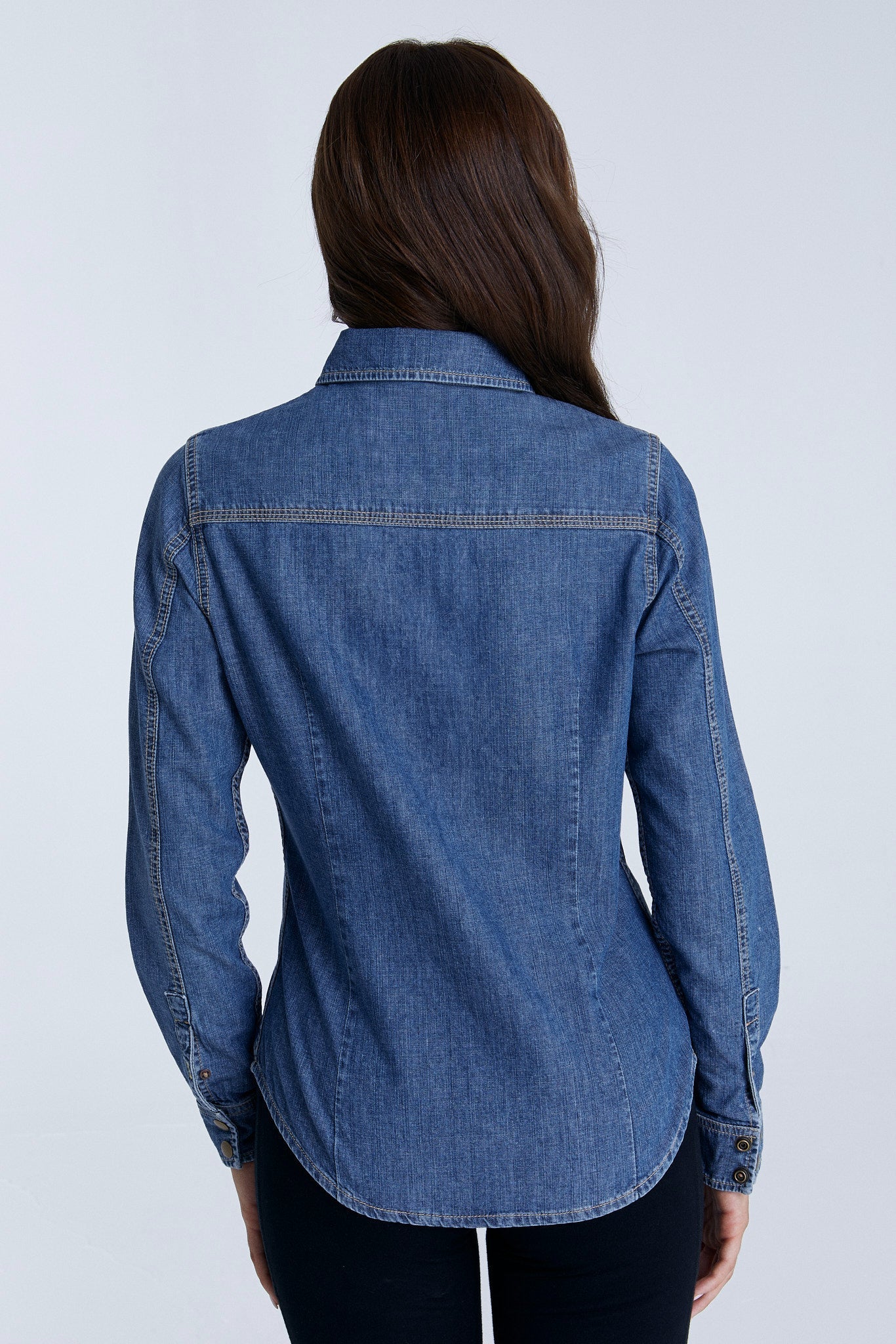WA5022-311 | Damen Jeanshemd - Crystal Blue