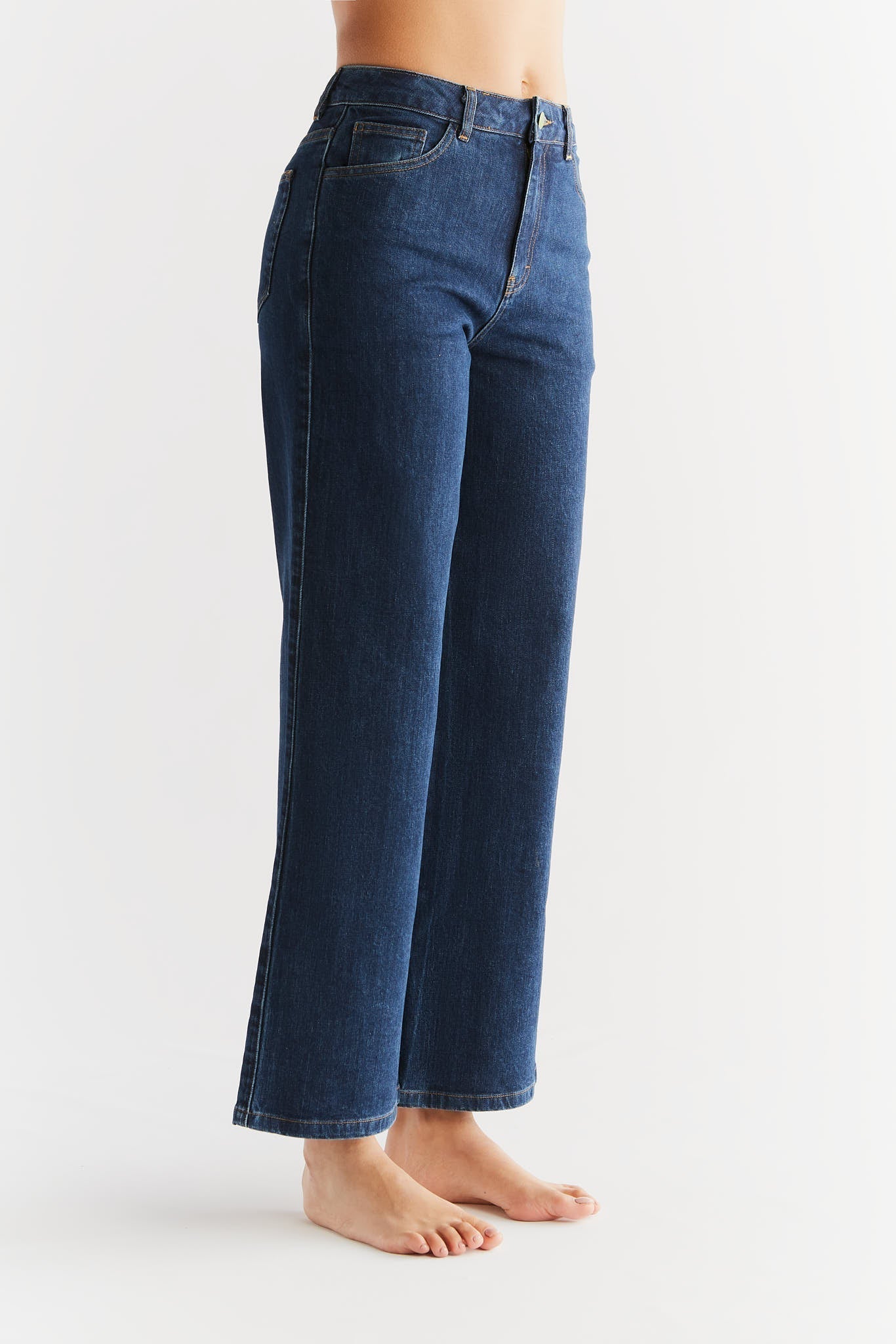 WE1009-231 | Damen Wide Leg Jeans - Lapis Blue