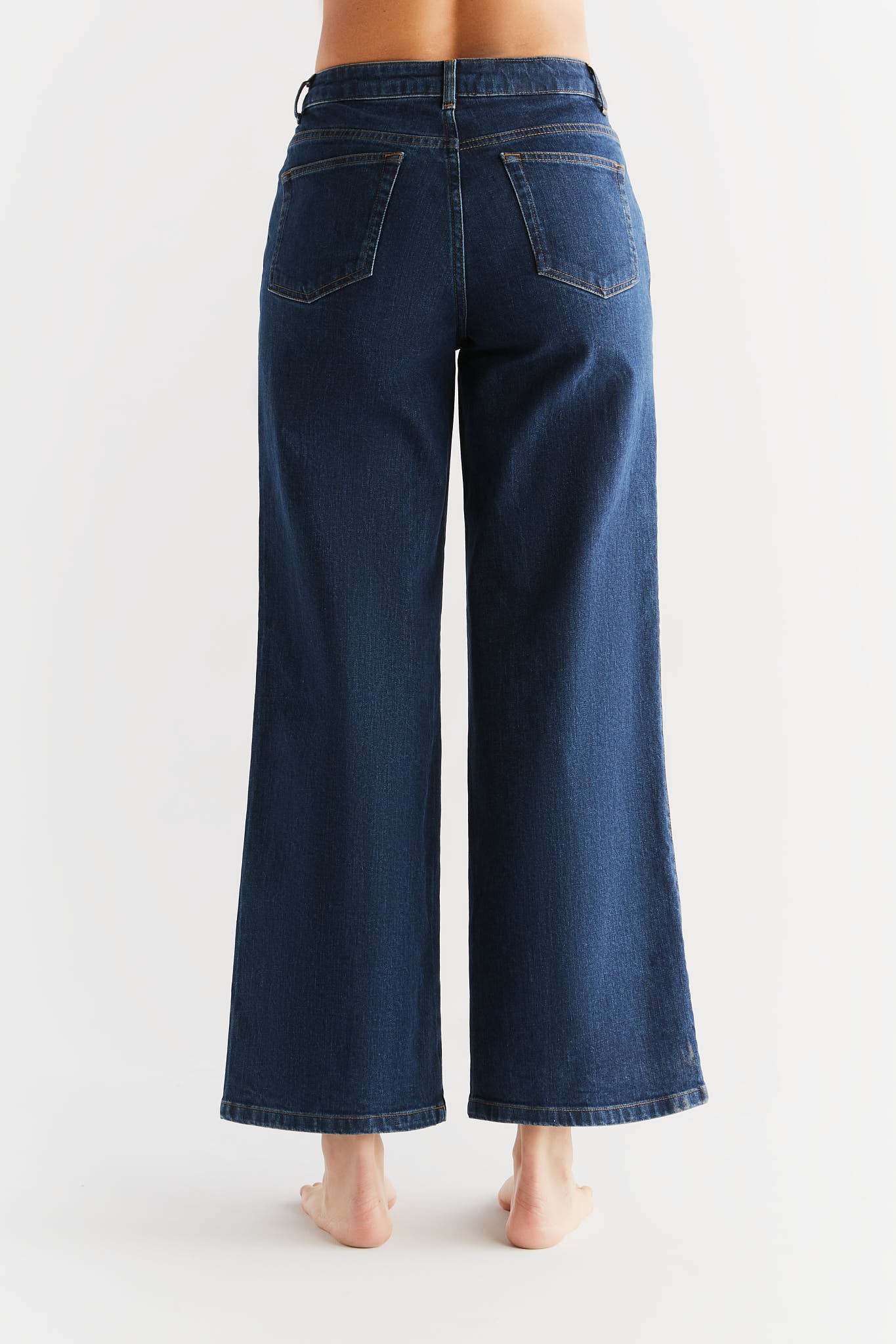 WE1009-231 | Damen Wide Leg Jeans - Lapis Blue