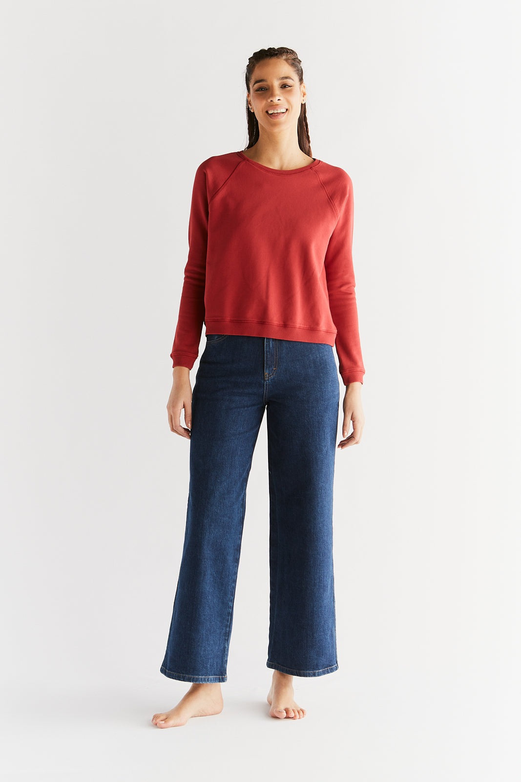WE1009-231 | Damen Wide Leg Jeans - Lapis Blue