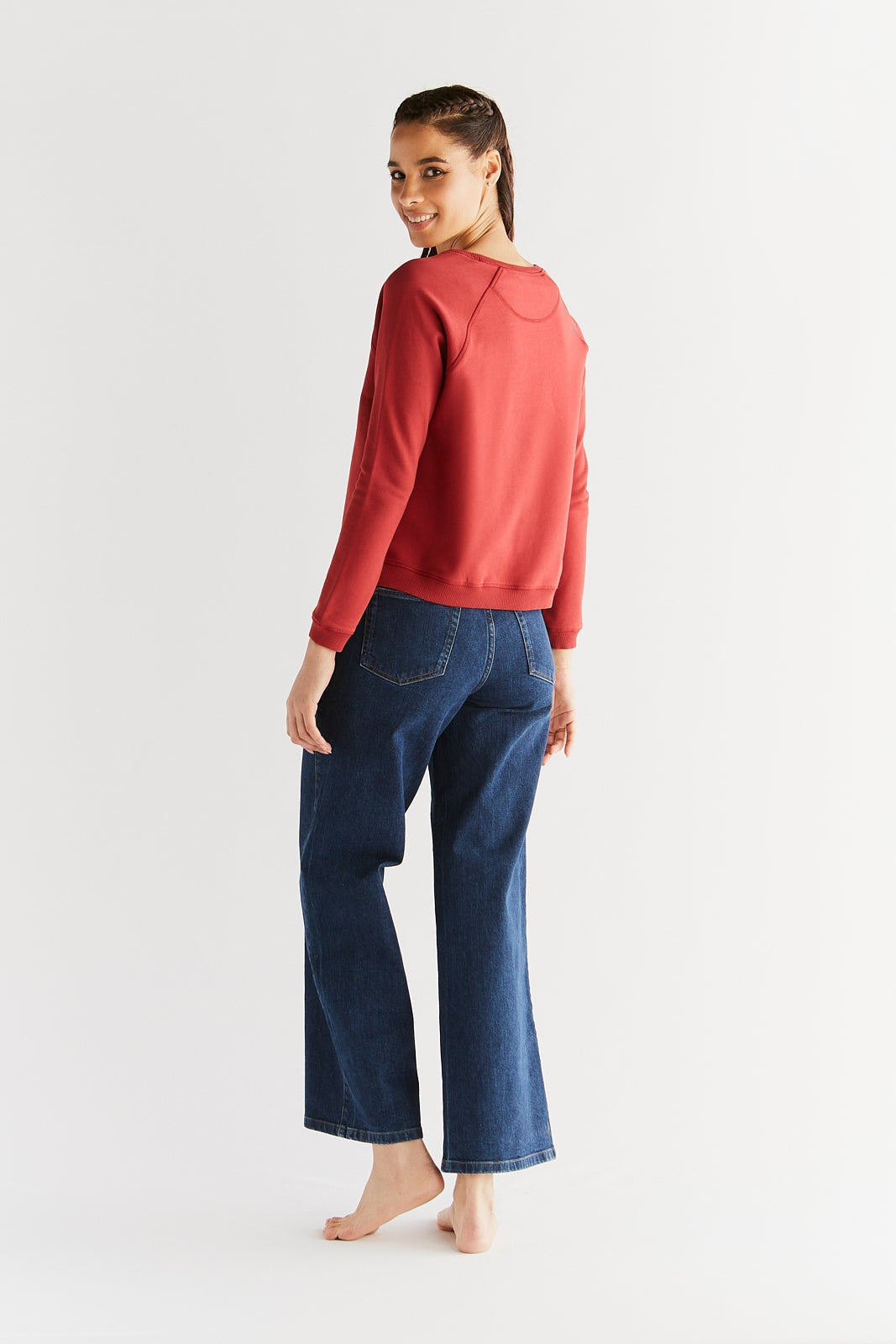 WE1009-231 | Damen Wide Leg Jeans - Lapis Blue