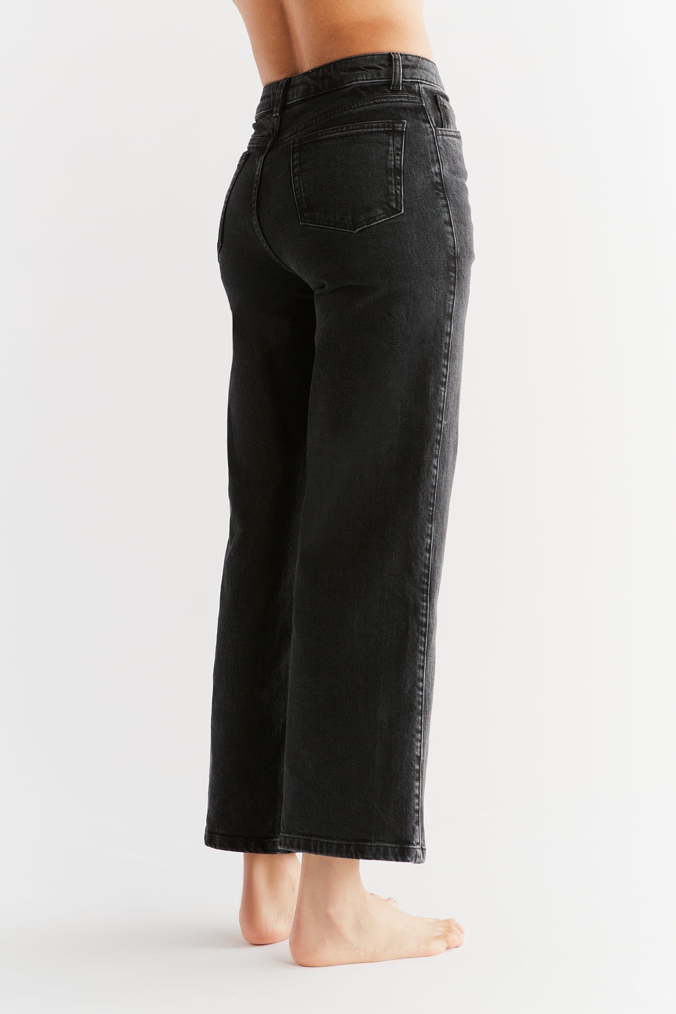 WE1010-145 | Damen Wide Leg Jean - Carbon Gray