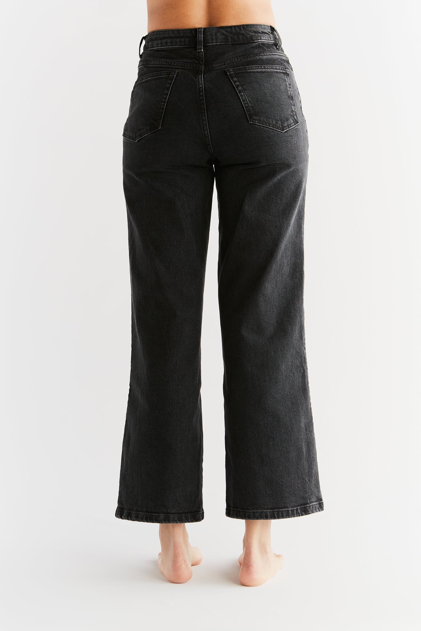 WE1010-145 | Damen Wide Leg Jean - Carbon Gray