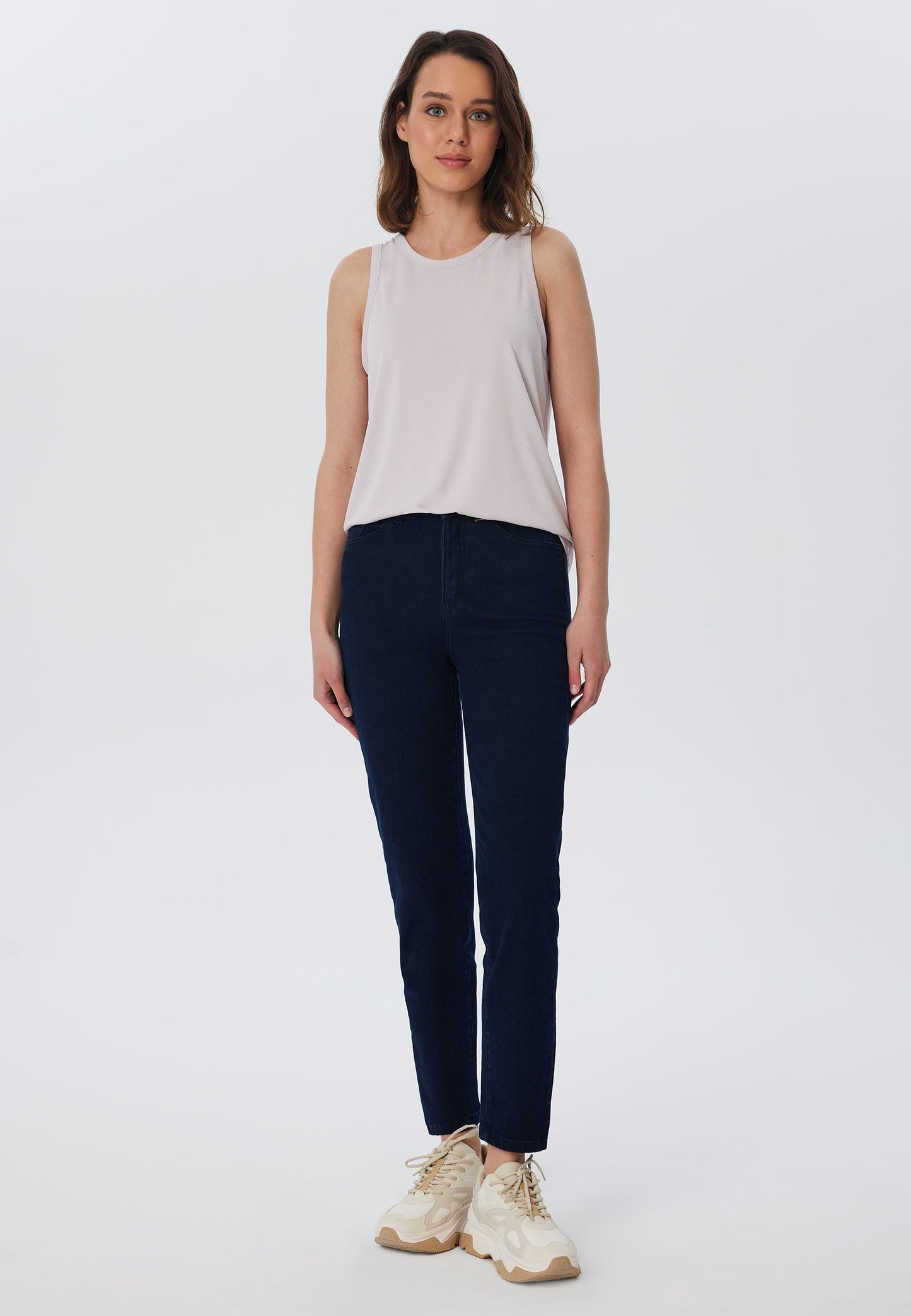 T1214-25 | TENCEL™ Active Yoga Top- Lilac Marble