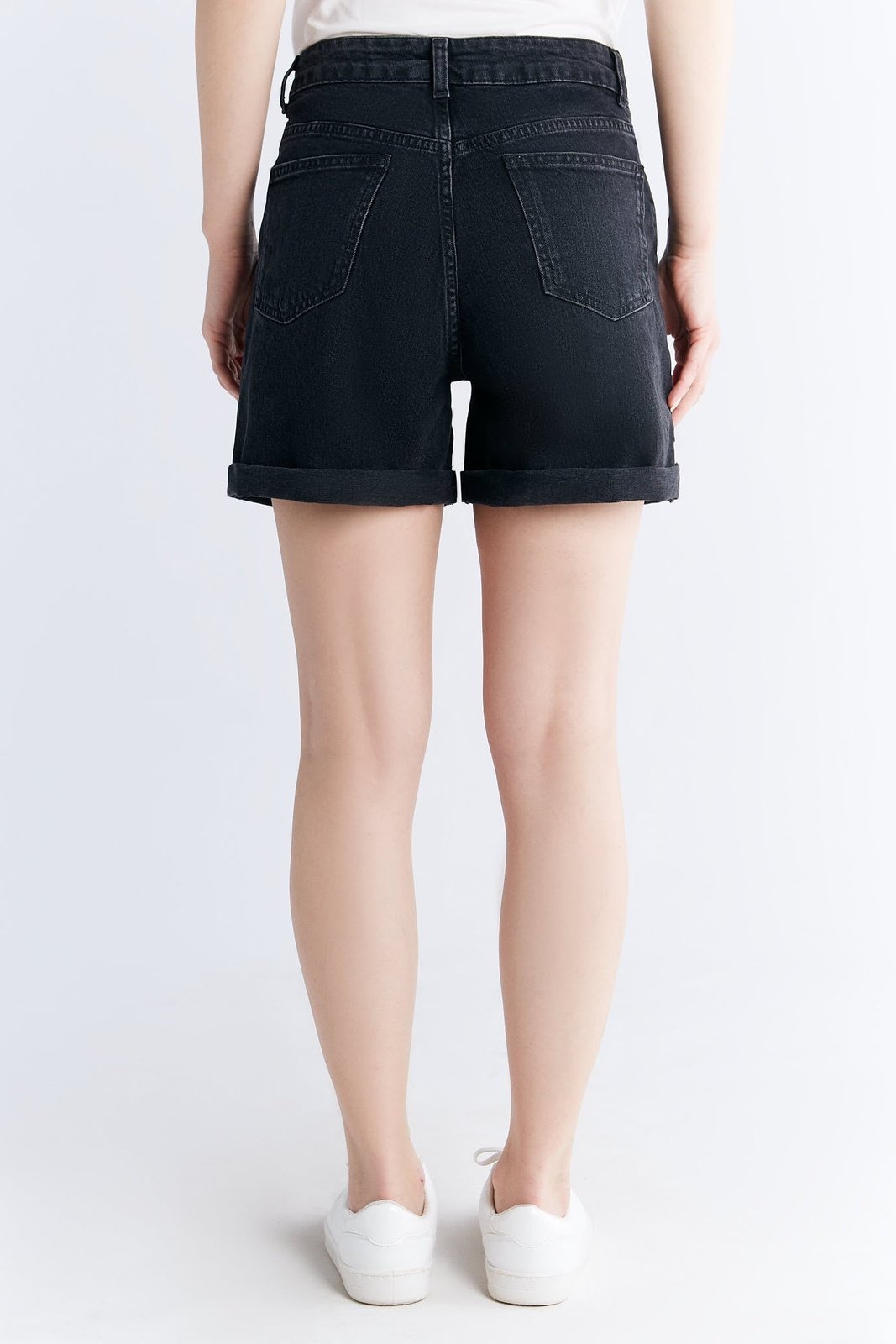 WN3010-145 Damen Mom Shorts, Carbon Gray