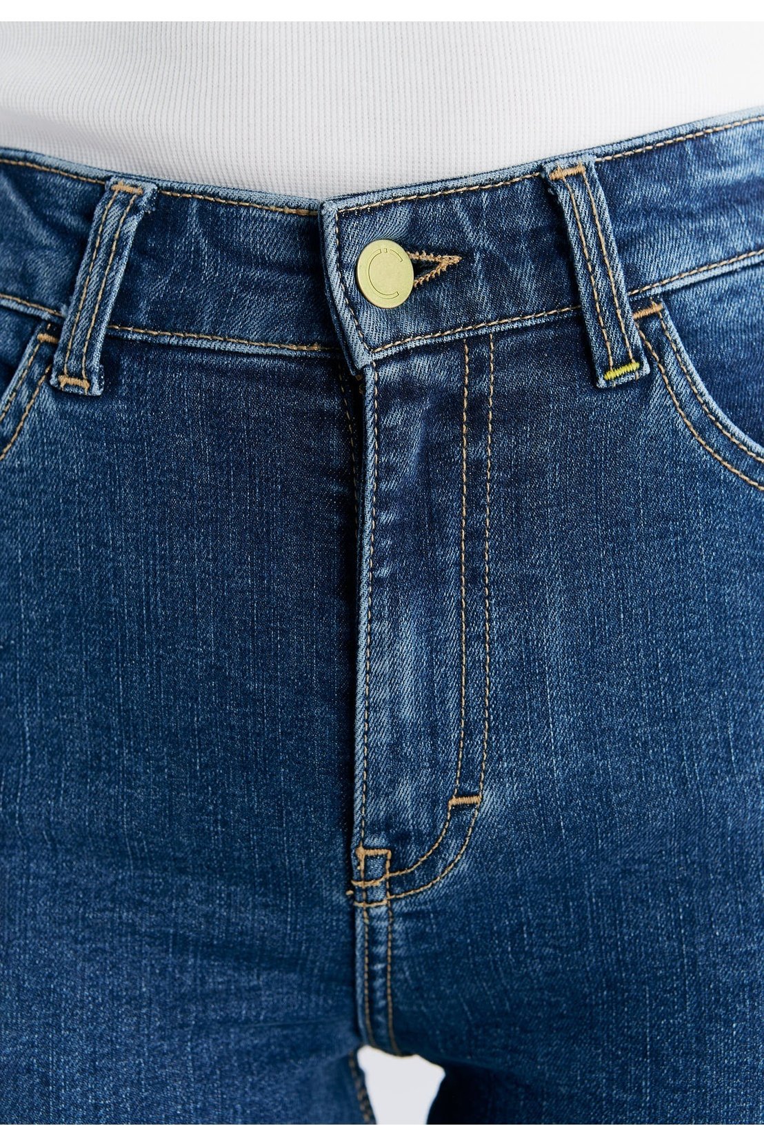 WS1014-231 Damen Short Leg Skinny Fit, Lapis Blue