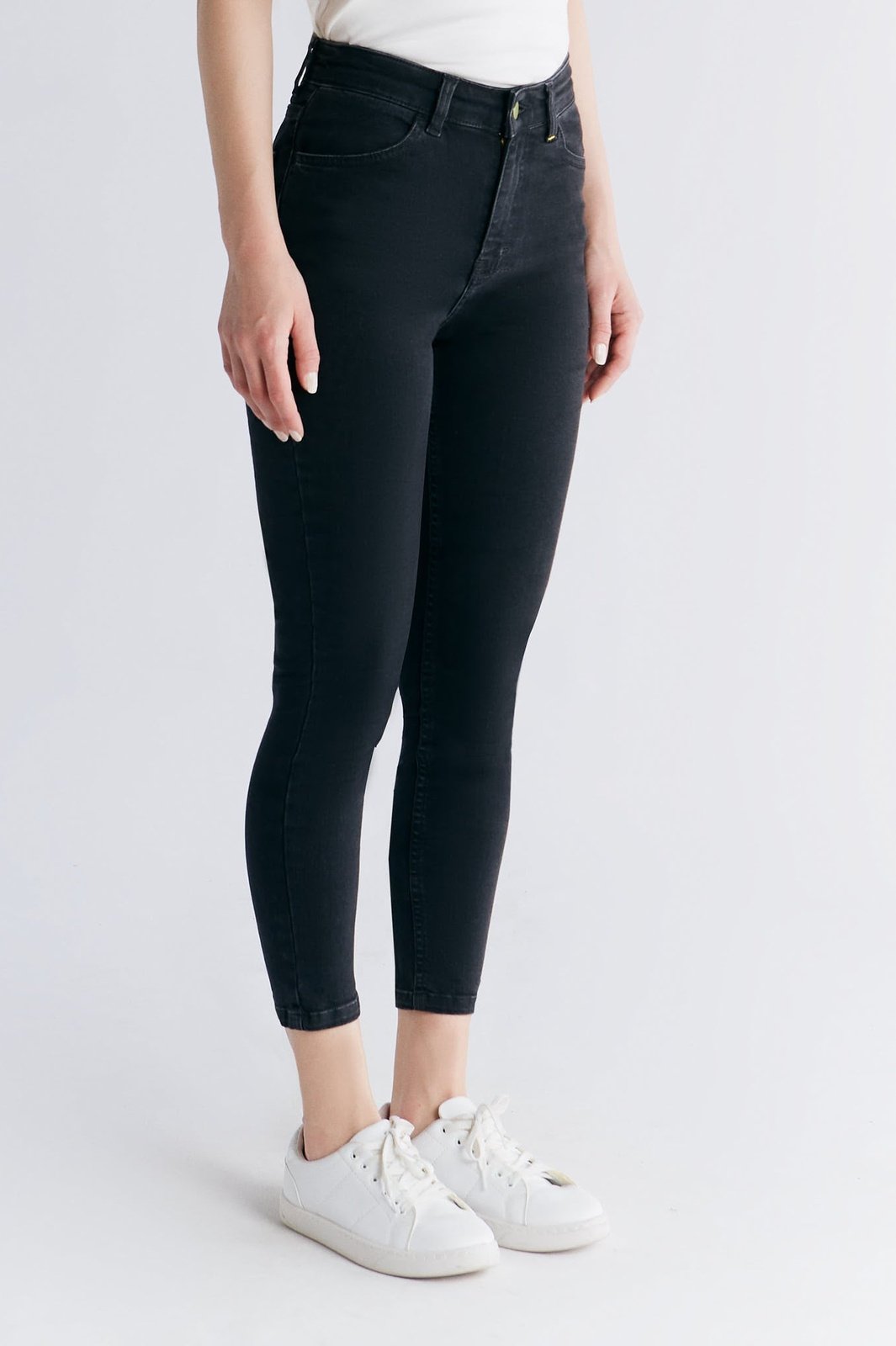 WS1015-145 Damen Short Leg Skinny Fit, Carbon Gray
