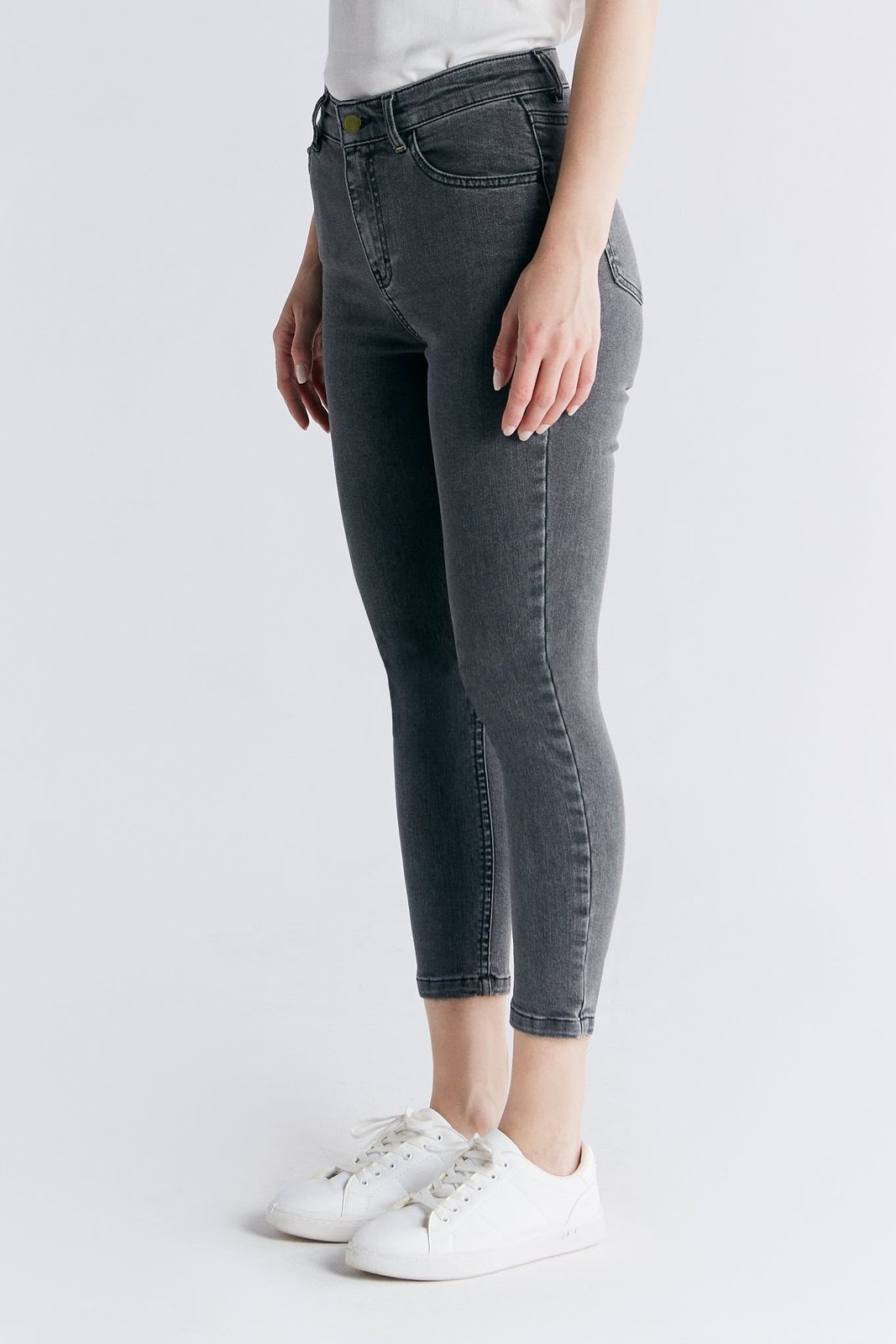 WS1015-163 Damen Short Leg Skinny Fit, Iron Gray