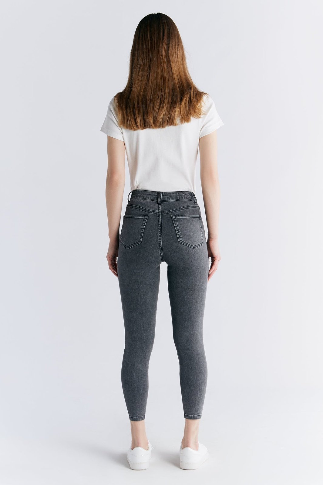 WS1015-163 Damen Short Leg Skinny Fit, Iron Gray