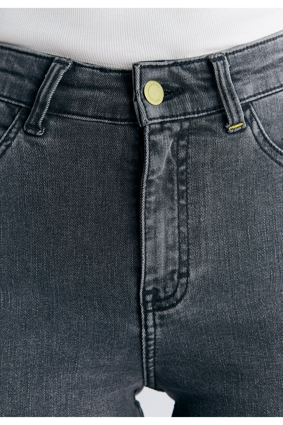 WS1015-163 Damen Short Leg Skinny Fit, Iron Gray