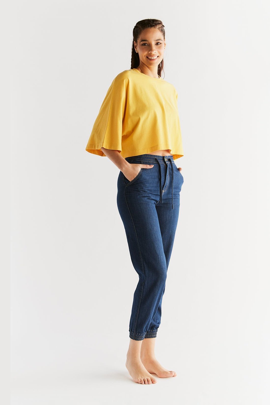 WT1022-257 | Damen Jogger Jeans - Royal Blue