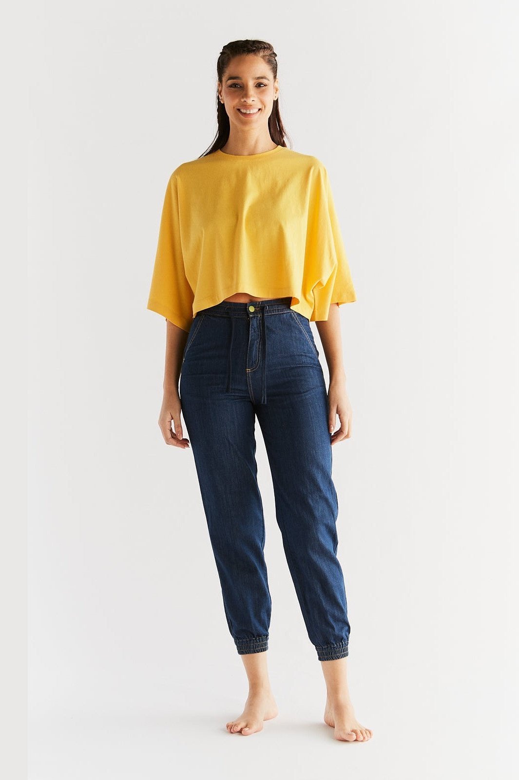 WT1022-257 | Damen Jogger Jeans - Royal Blue
