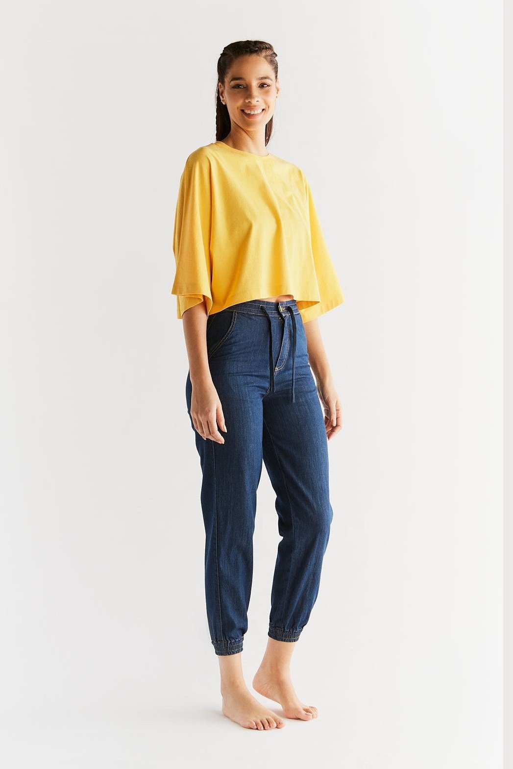 WT1022-257 | Damen Jogger Jeans - Royal Blue