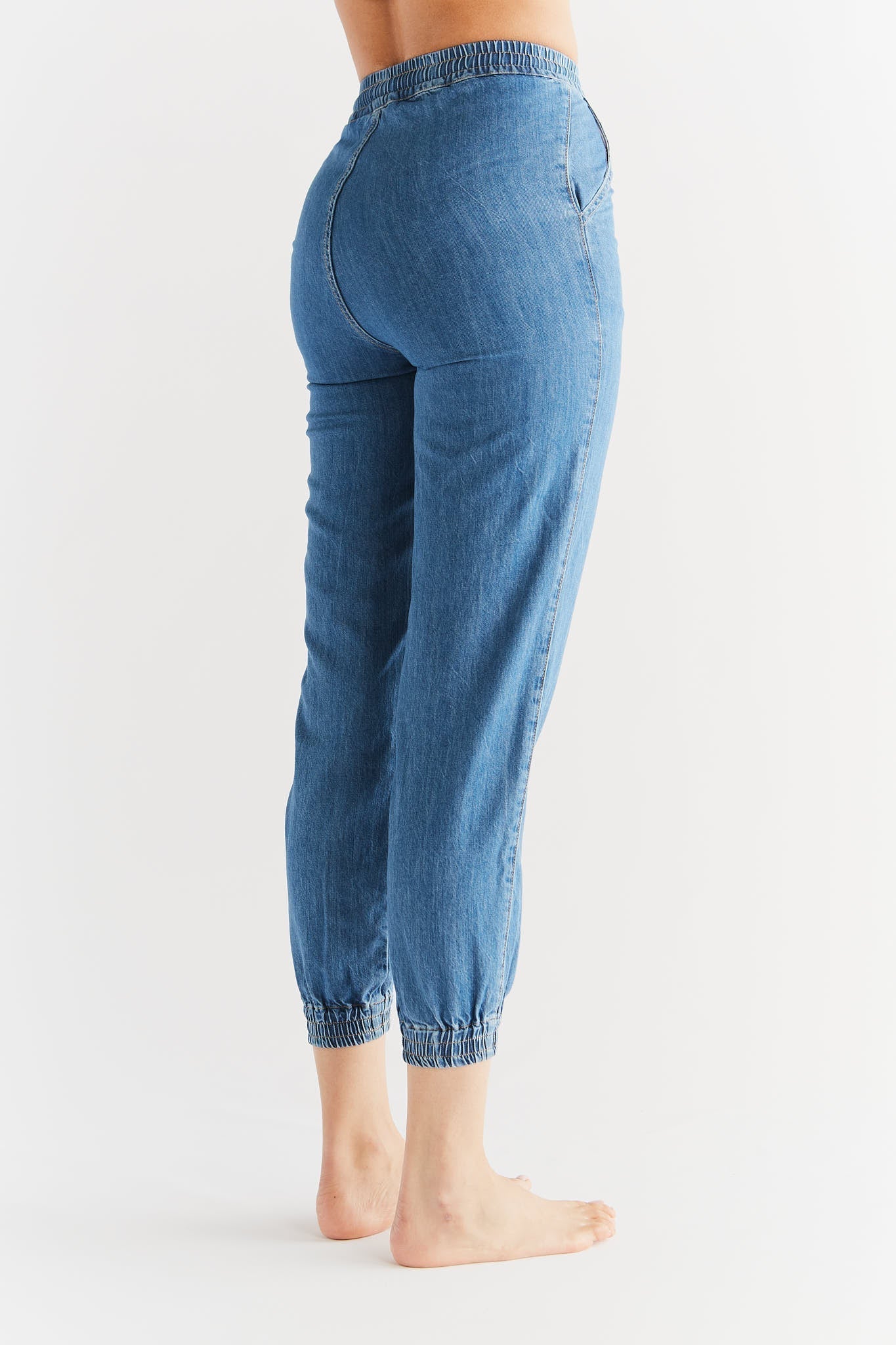 WT1022-311 | Damen Jogger Jeans - Crystal Blue