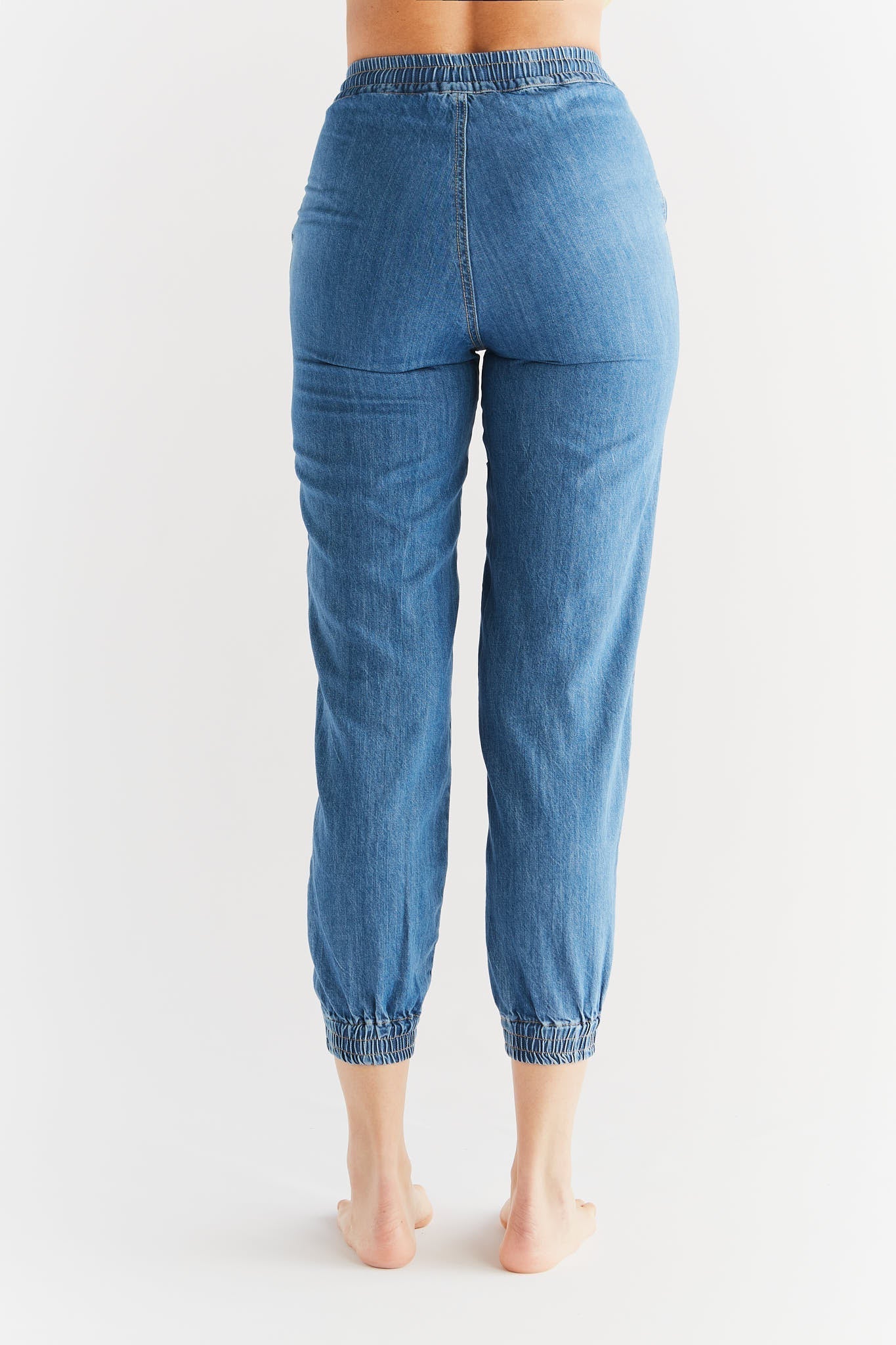 WT1022-311 | Damen Jogger Jeans - Crystal Blue