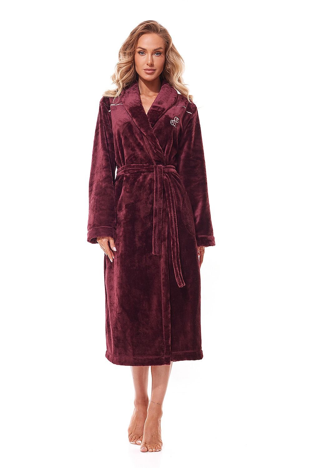 Long bathrobe model 188082 L&L collection