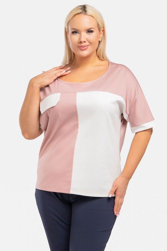 Plus size blouse model 193906 Karko