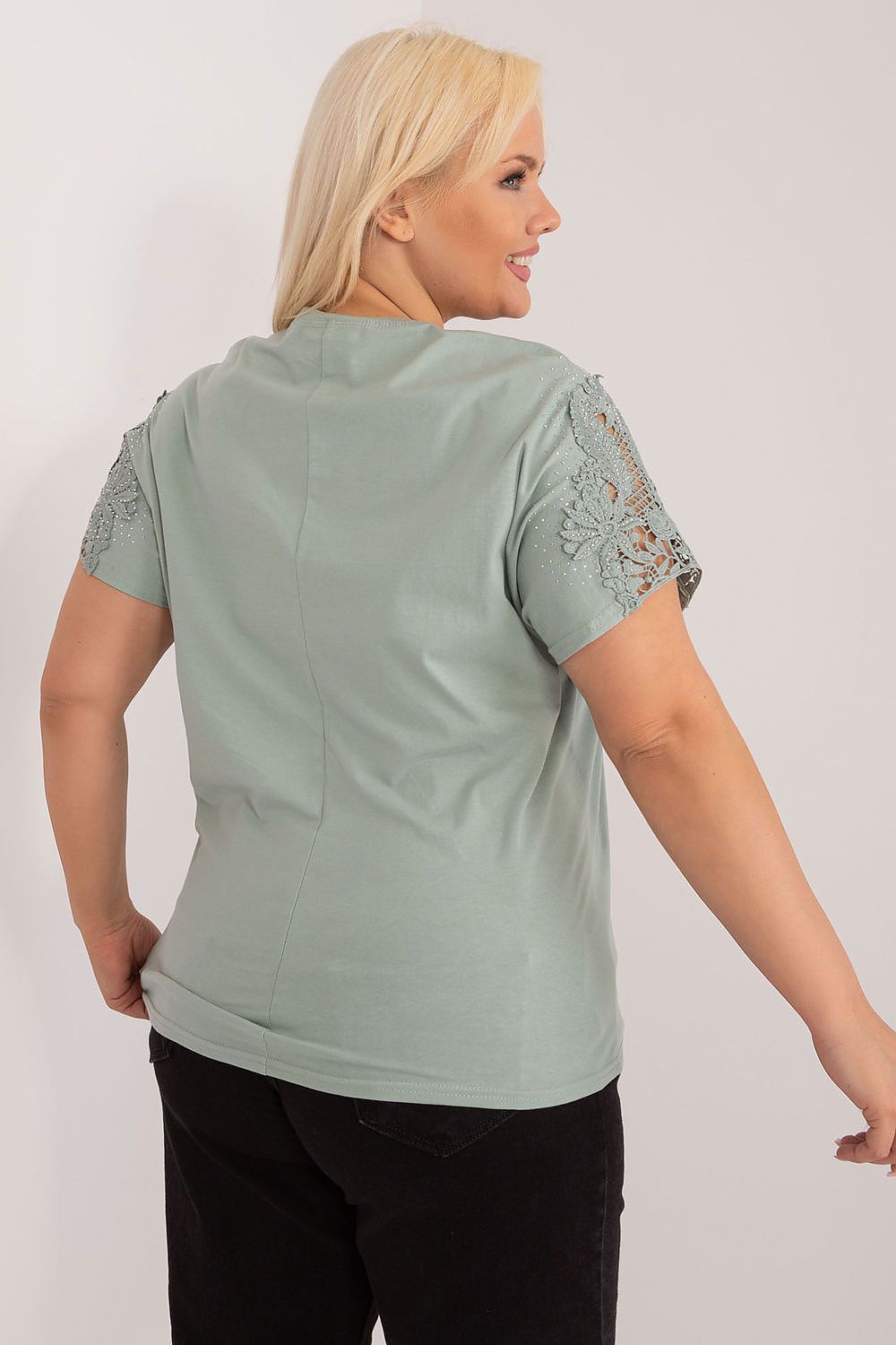 Plus size blouse model 195388 Factory Price
