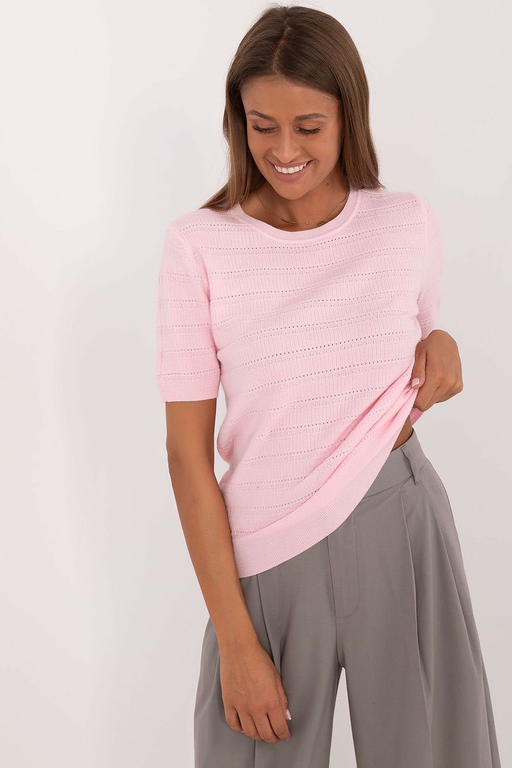  Short sleeve sweater model 200407 Factory Price 