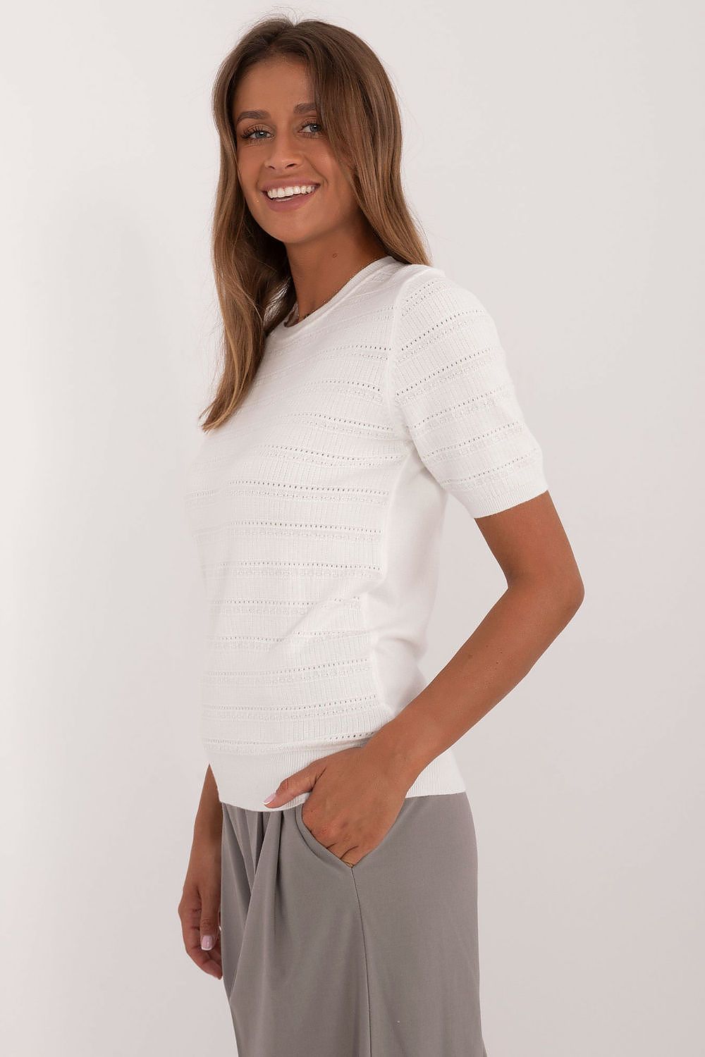  Short sleeve sweater model 200410 Factory Price 