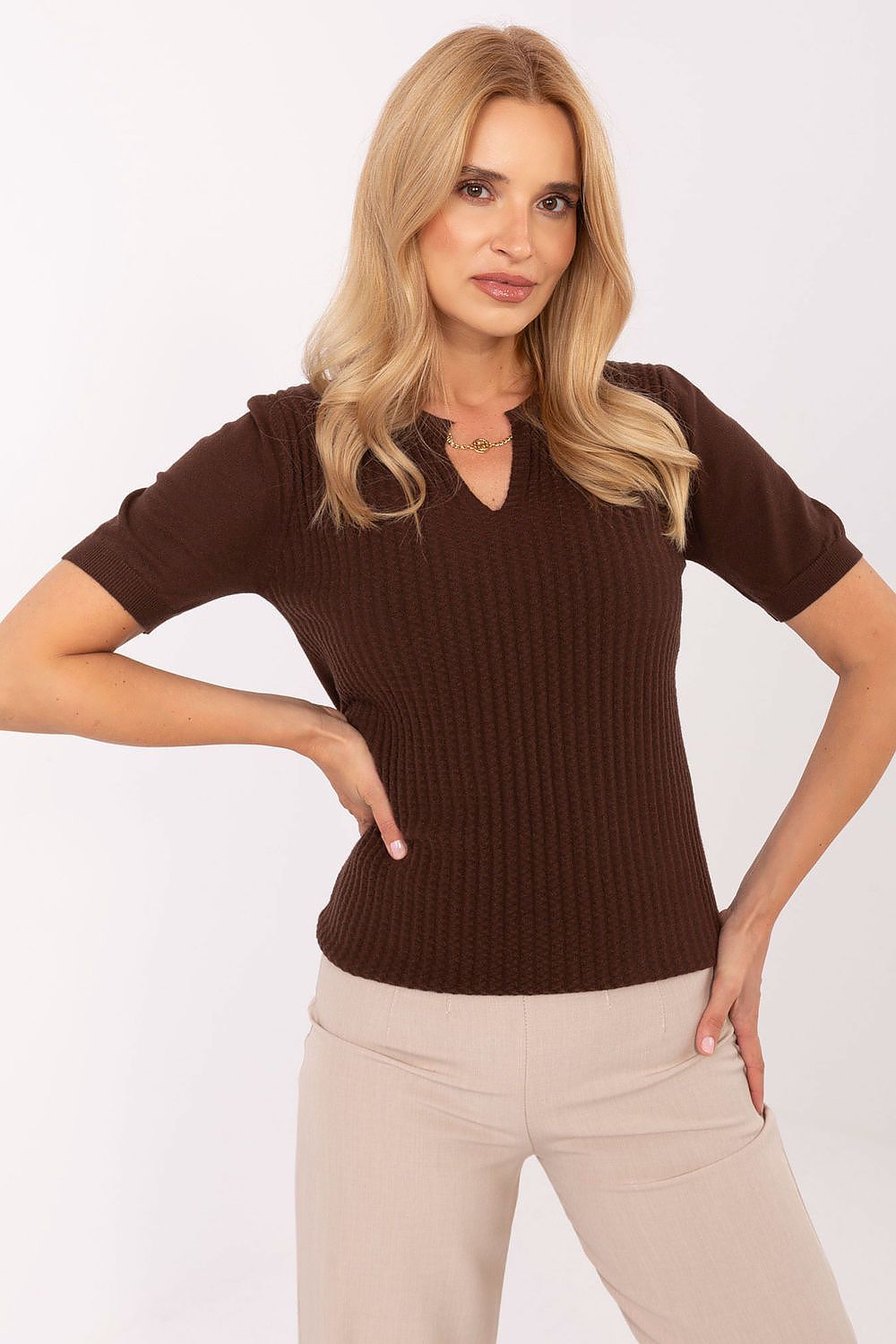  Short sleeve sweater model 216774 Factory Price 