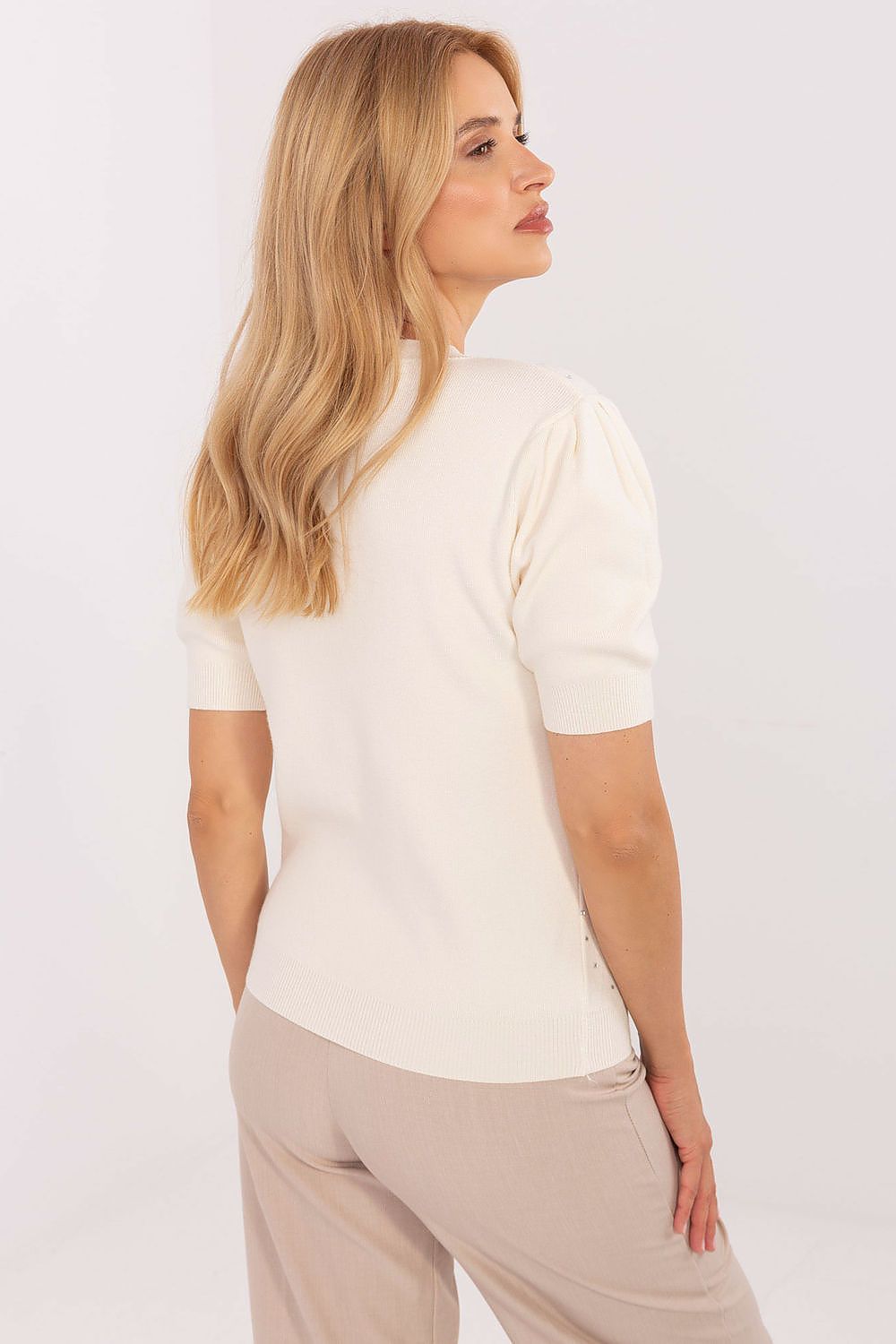  Short sleeve sweater model 216777 Factory Price 