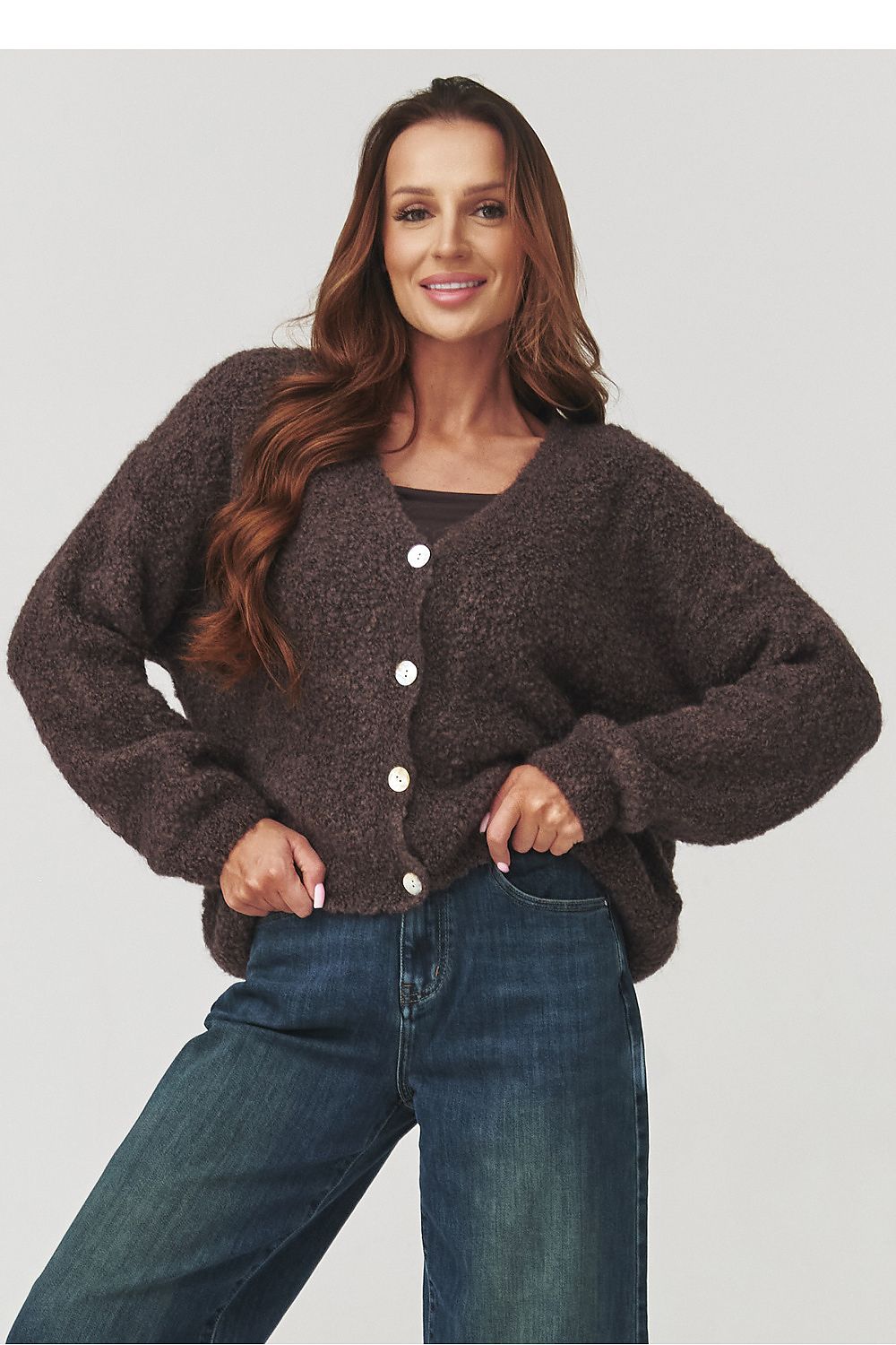  Cardigan model 219737 Makadamia 