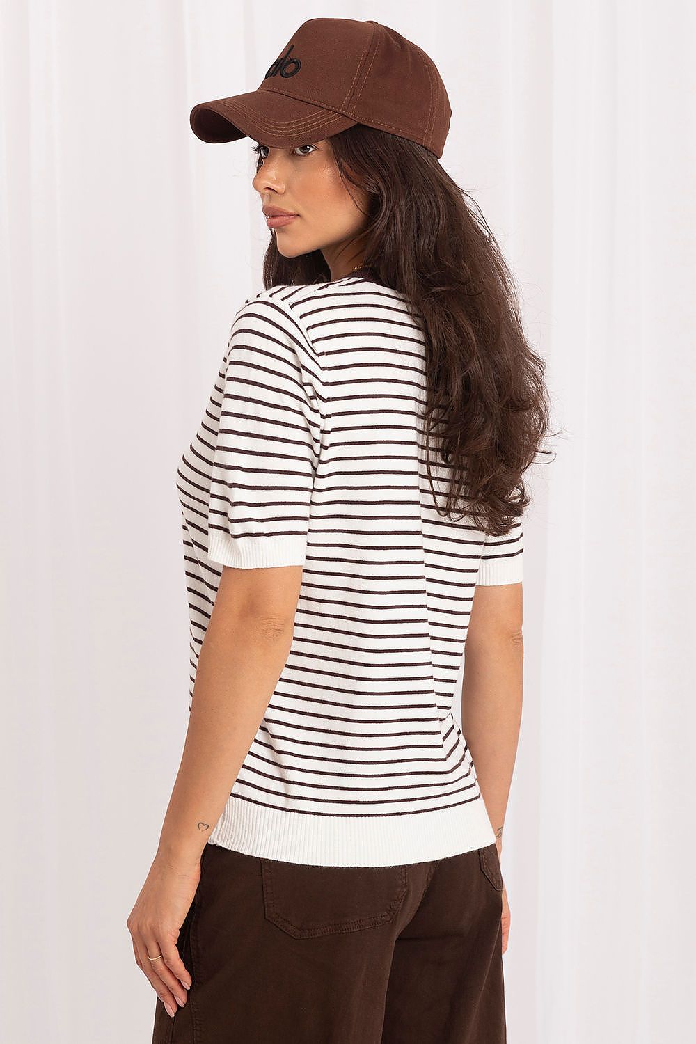  Short sleeve sweater model 230142 Italy Moda 