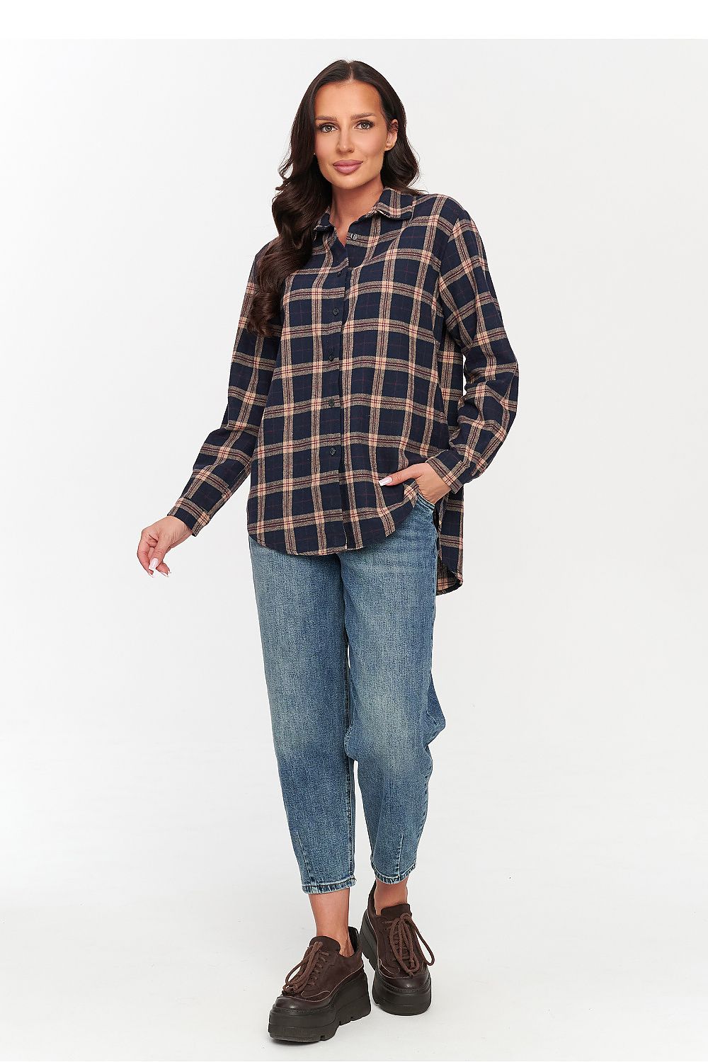  Long sleeve shirt model 231010 Makadamia 