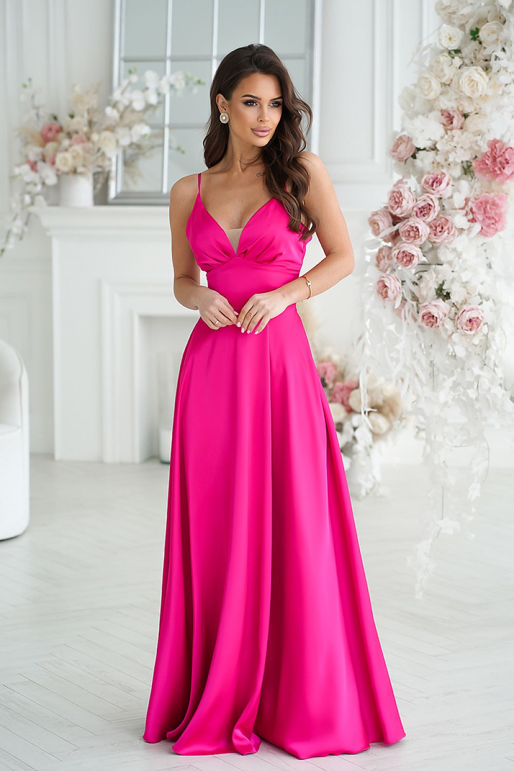  Long dress model 232803 Bicotone 