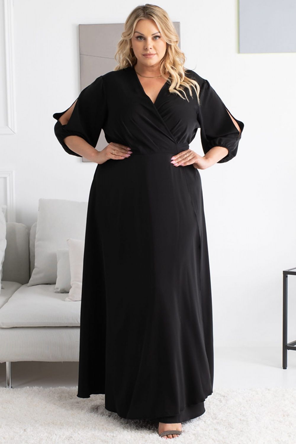 Plus size dress model 168943 Karko
