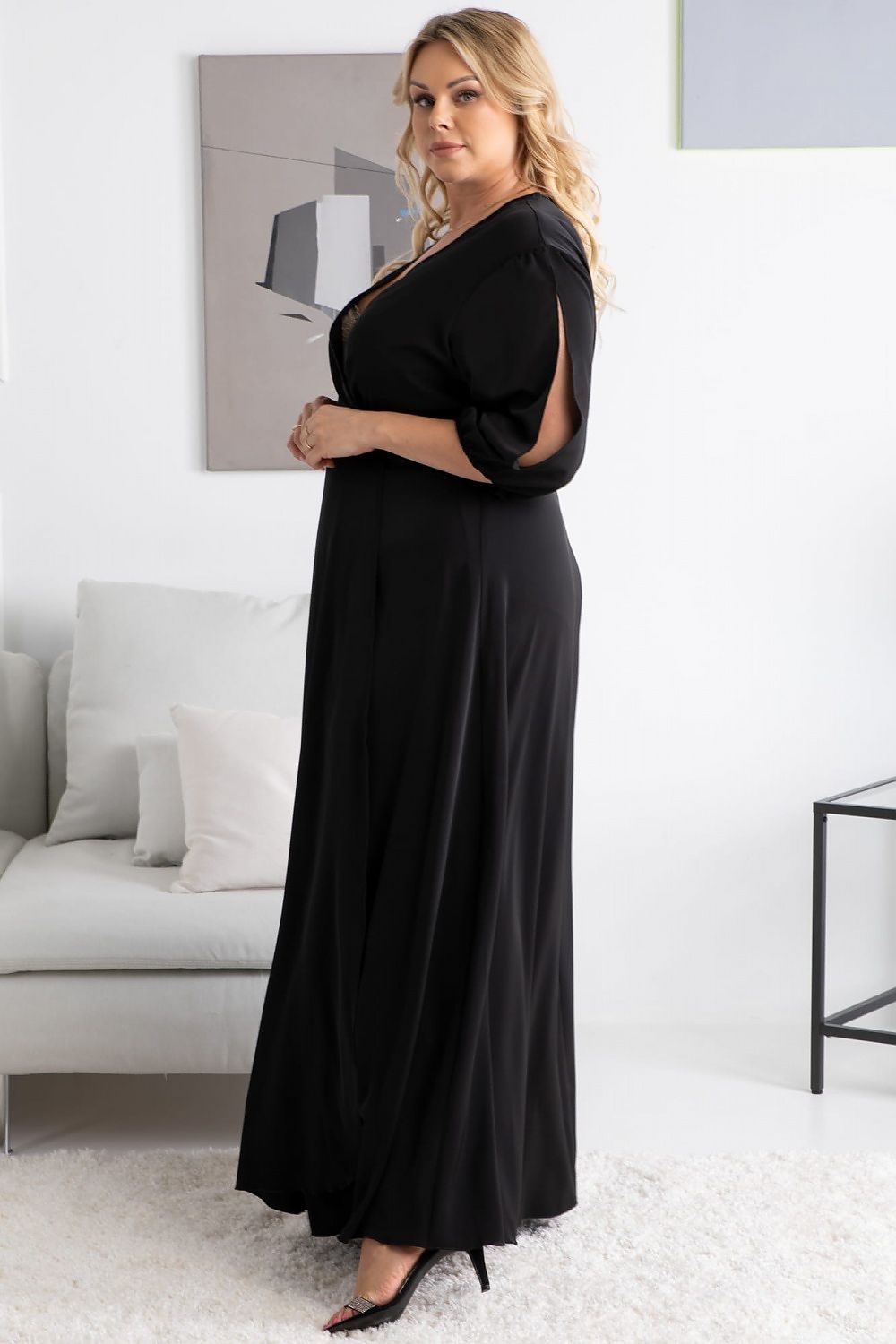 Plus size dress model 168943 Karko