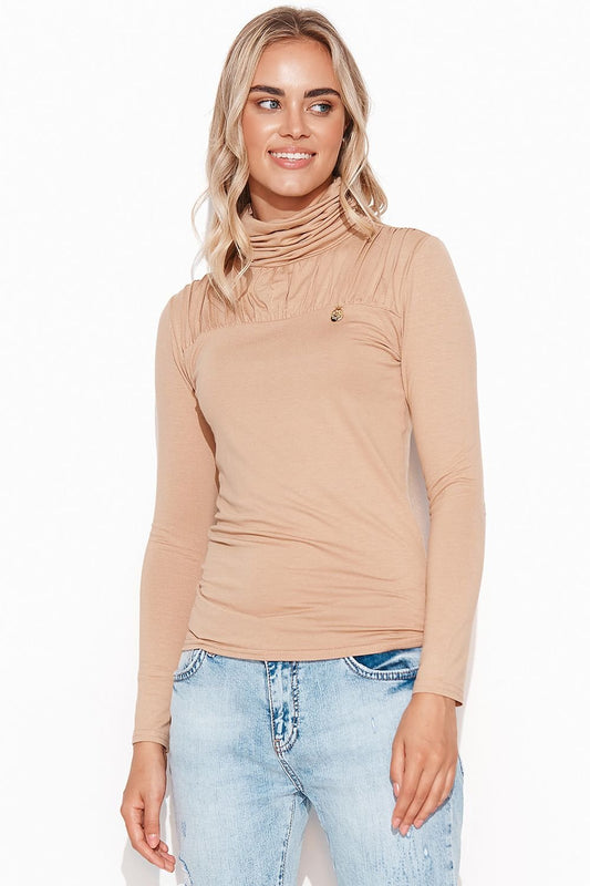 Turtleneck model 170894 Makadamia