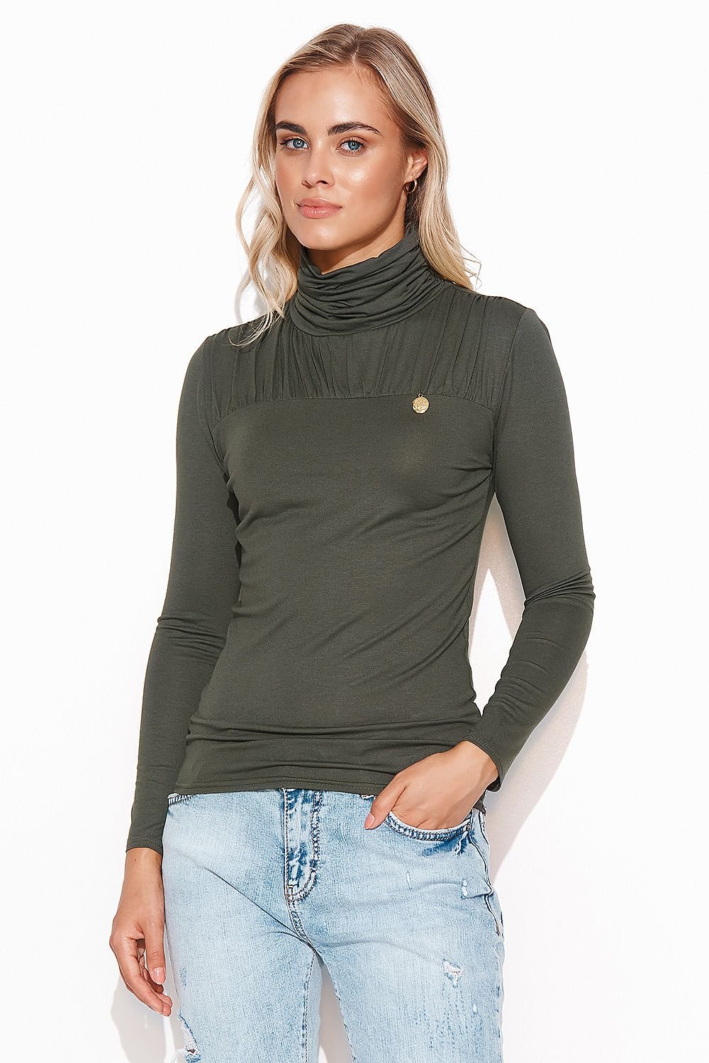 Turtleneck model 170905 Makadamia
