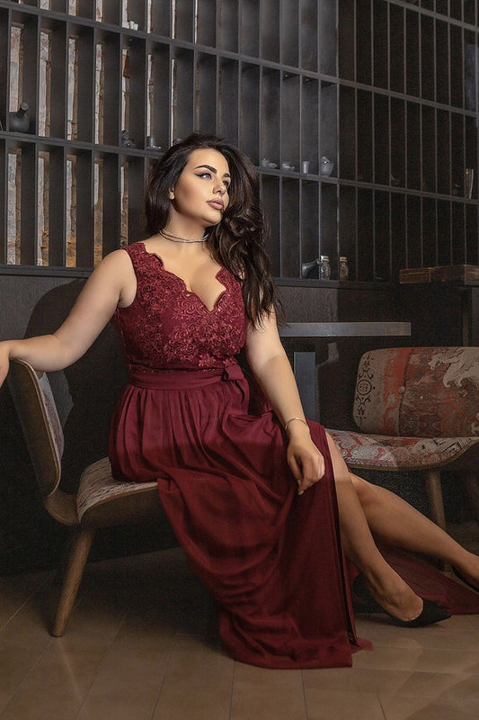 Plus size dress model 174043 Bicotone