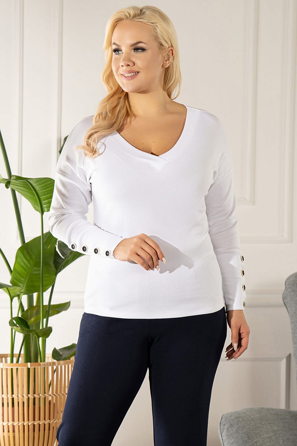 Plus size blouse model 175241 Karko