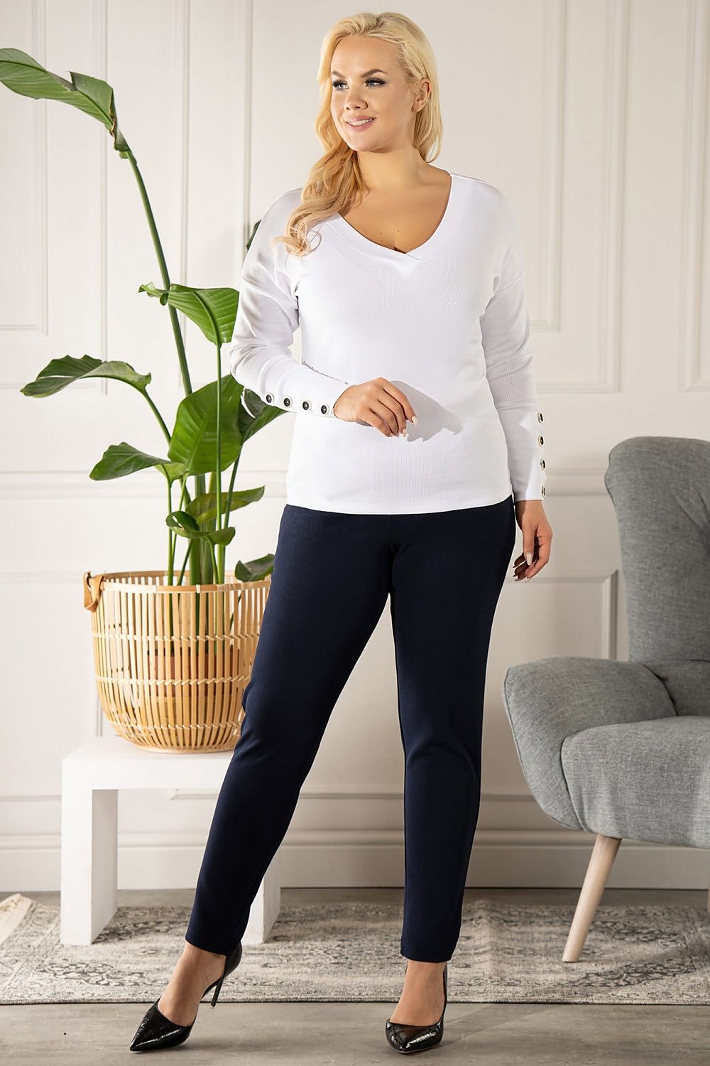 Plus size blouse model 175241 Karko