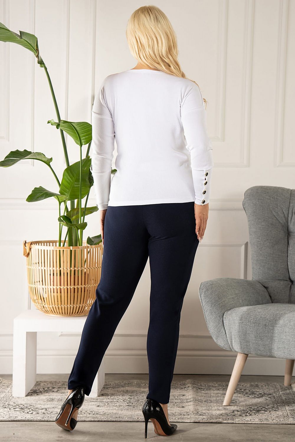 Plus size blouse model 175241 Karko